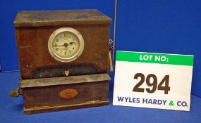 A BRITISH TIME RECORDERS CO. LTD. Benchtop Clocking In/Out Clock having A Mechanical Wound Sprung