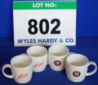 Two Bristol Roundel Branded and Two Bristol York Scroll Branded Bone China Mugs