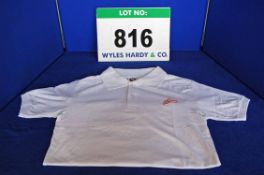 An Official Bristol York Scroll Embroidered White Polo Shirt (S)