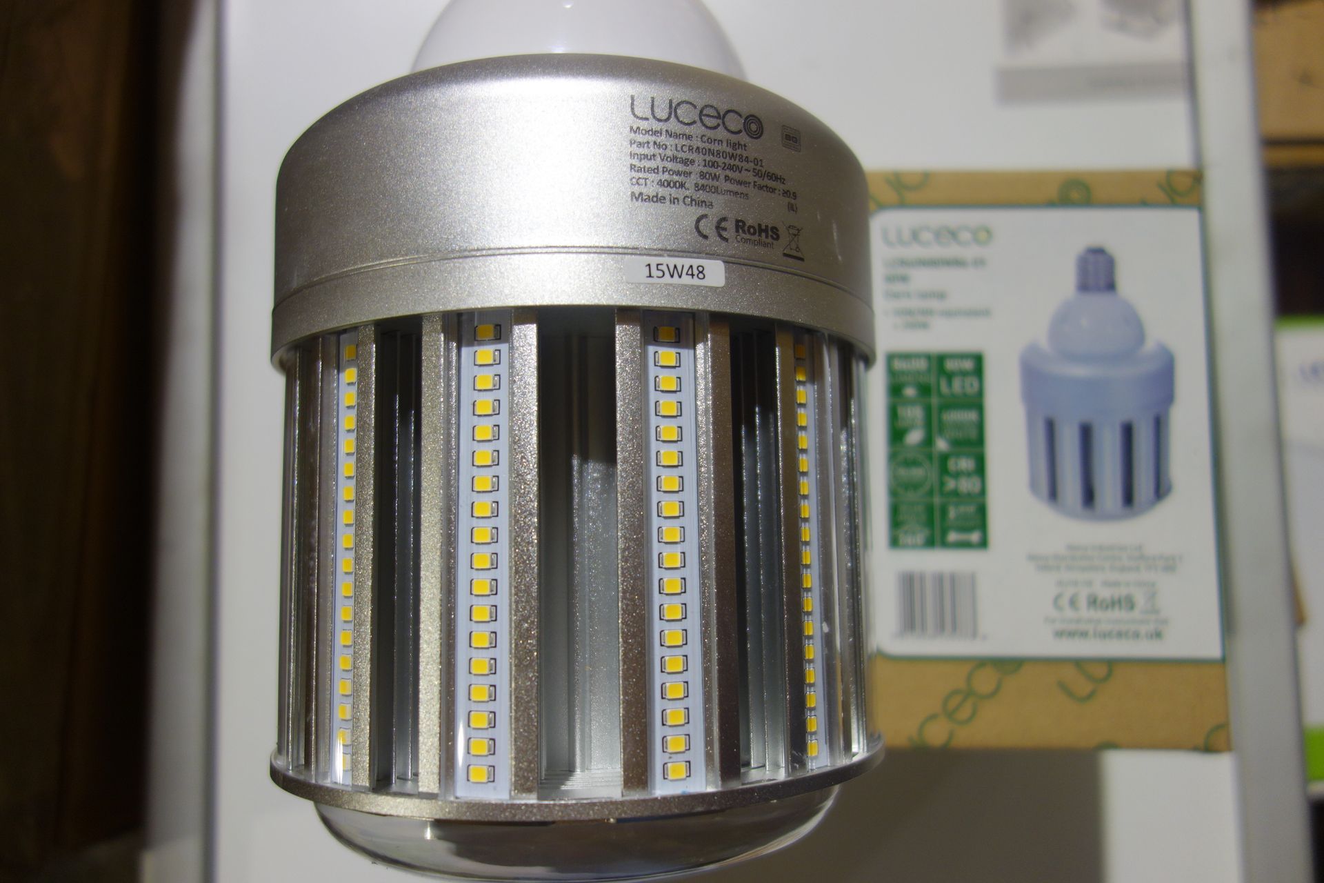 10 X Luceco LCR40N80W84-O LED Corn Lamp 8400 Lumens Son/MH Equivalent To 250W