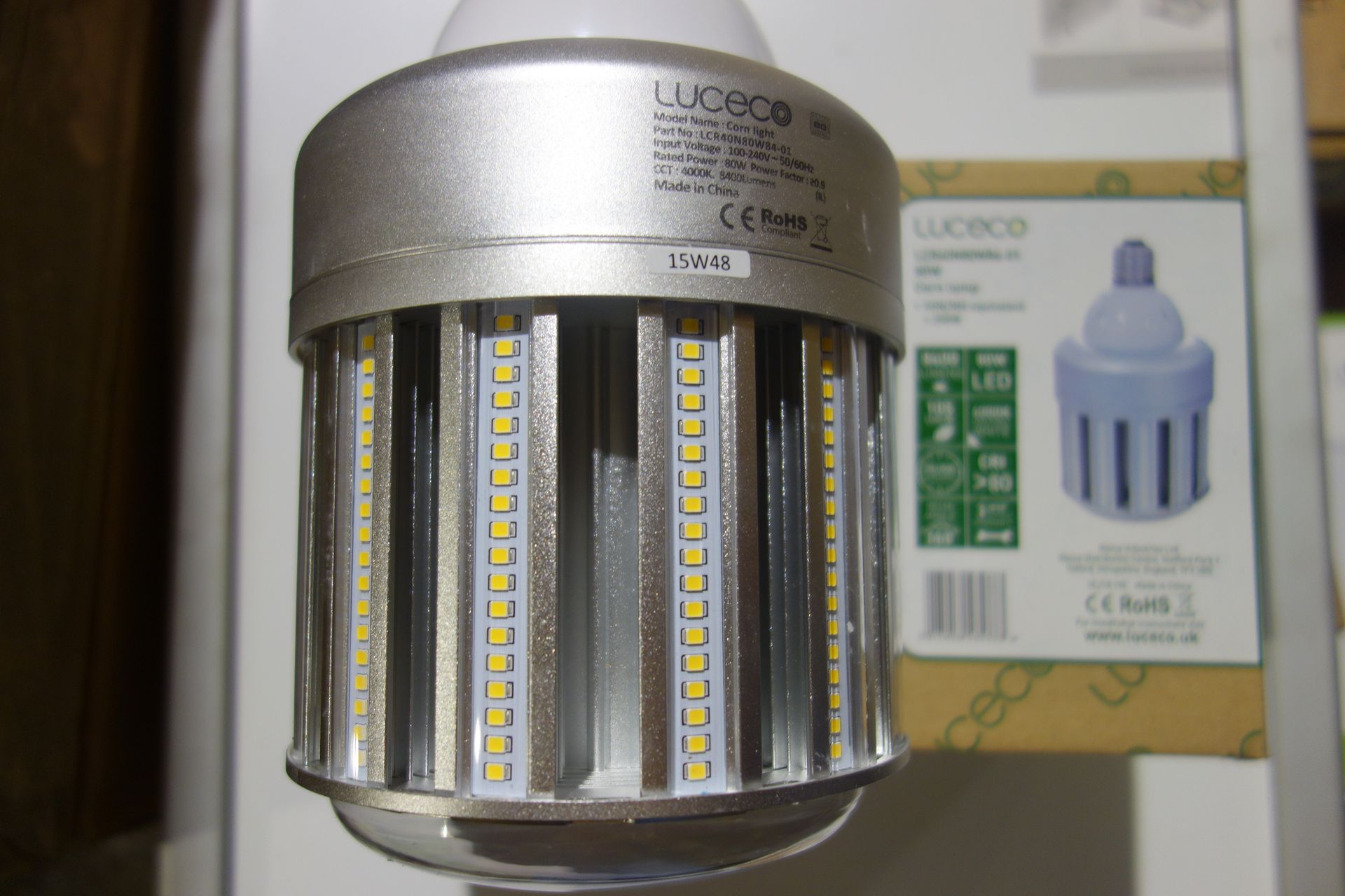 10 X Luceco LCR40N80W84-O LED Corn Lamp 8400 Lumens Son/MH Equivalent To 250W