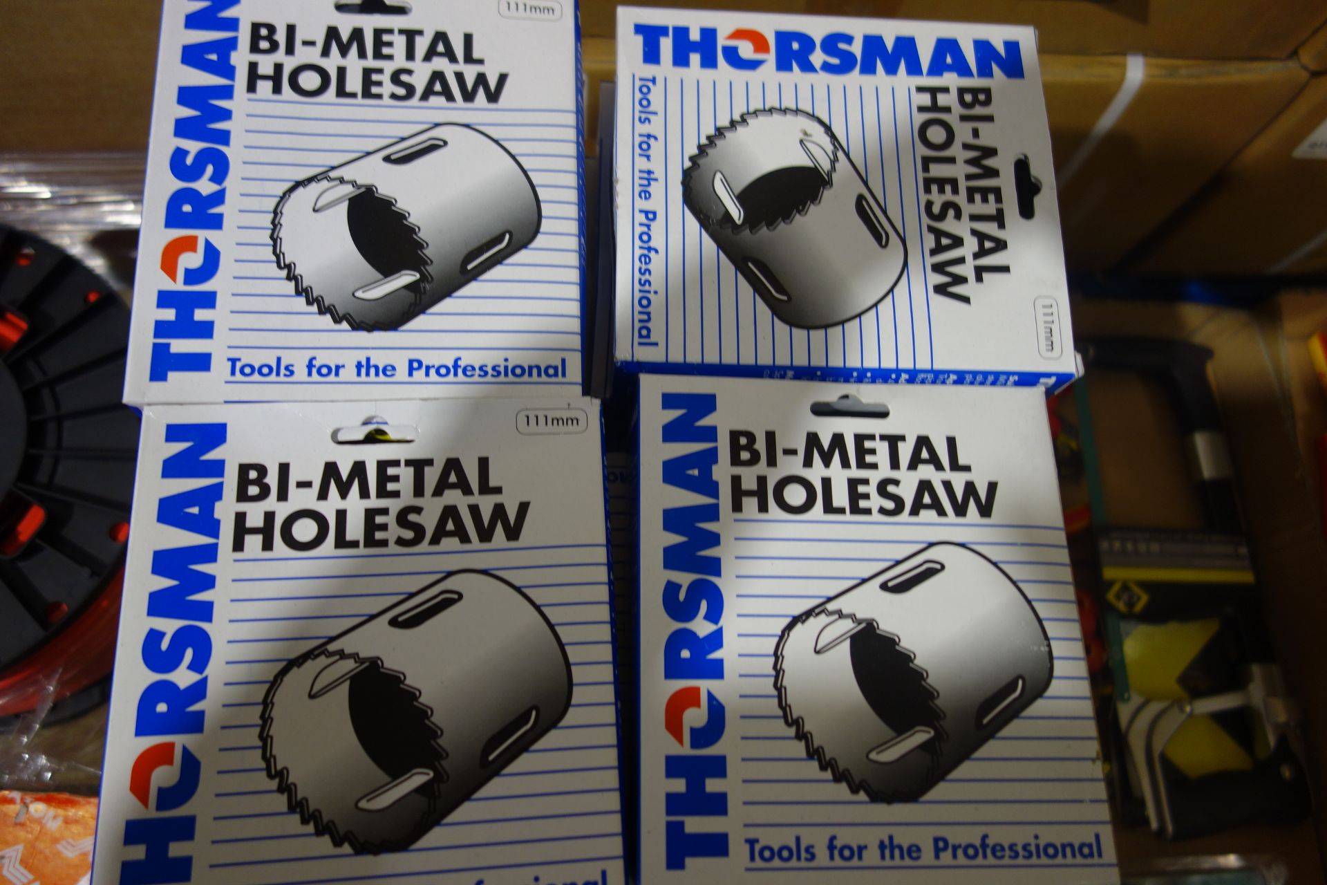 10 X Thorsman 111MM BI-Metal Hole Saws Suitable For Mild Steel Bronze Stainless Steel Brass Cast