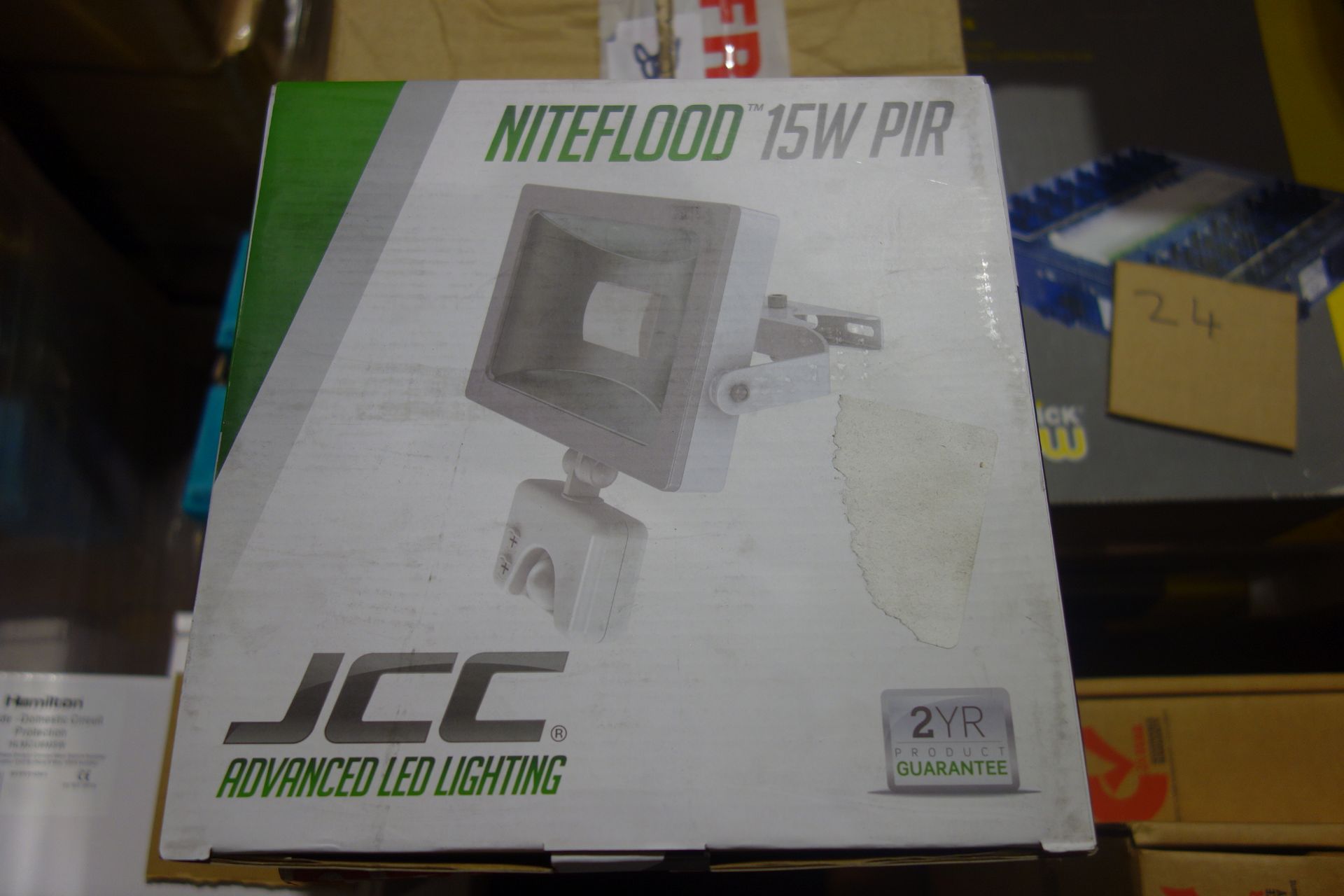 13 X JCC JC45121 Niteflood 15W LED Floodlight With PIR 240V