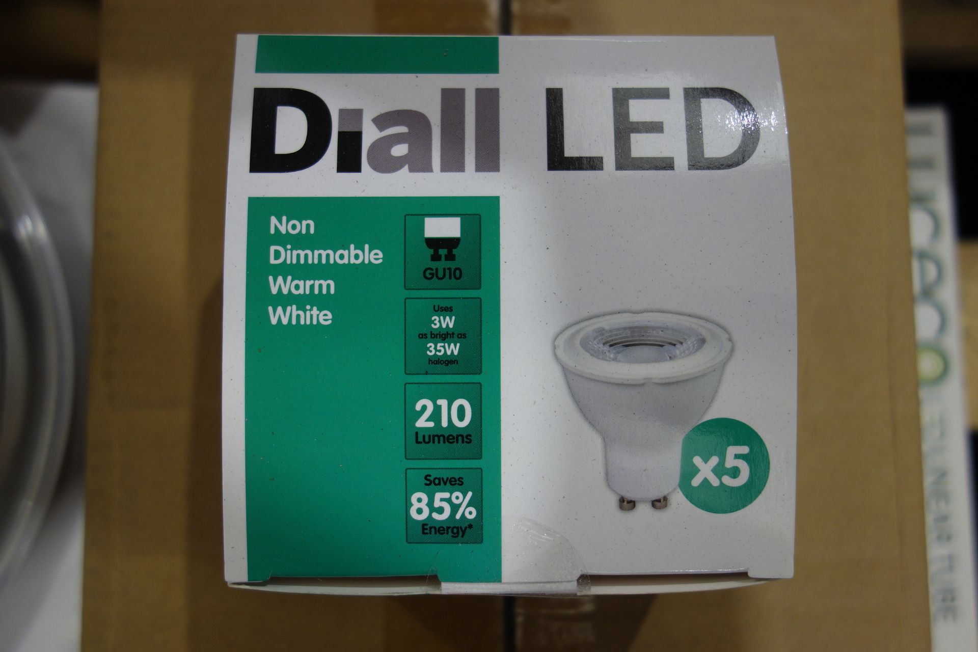 180 X British Genral LED 3W GU10 Lamps 210 Lumens Saves 85% Energy