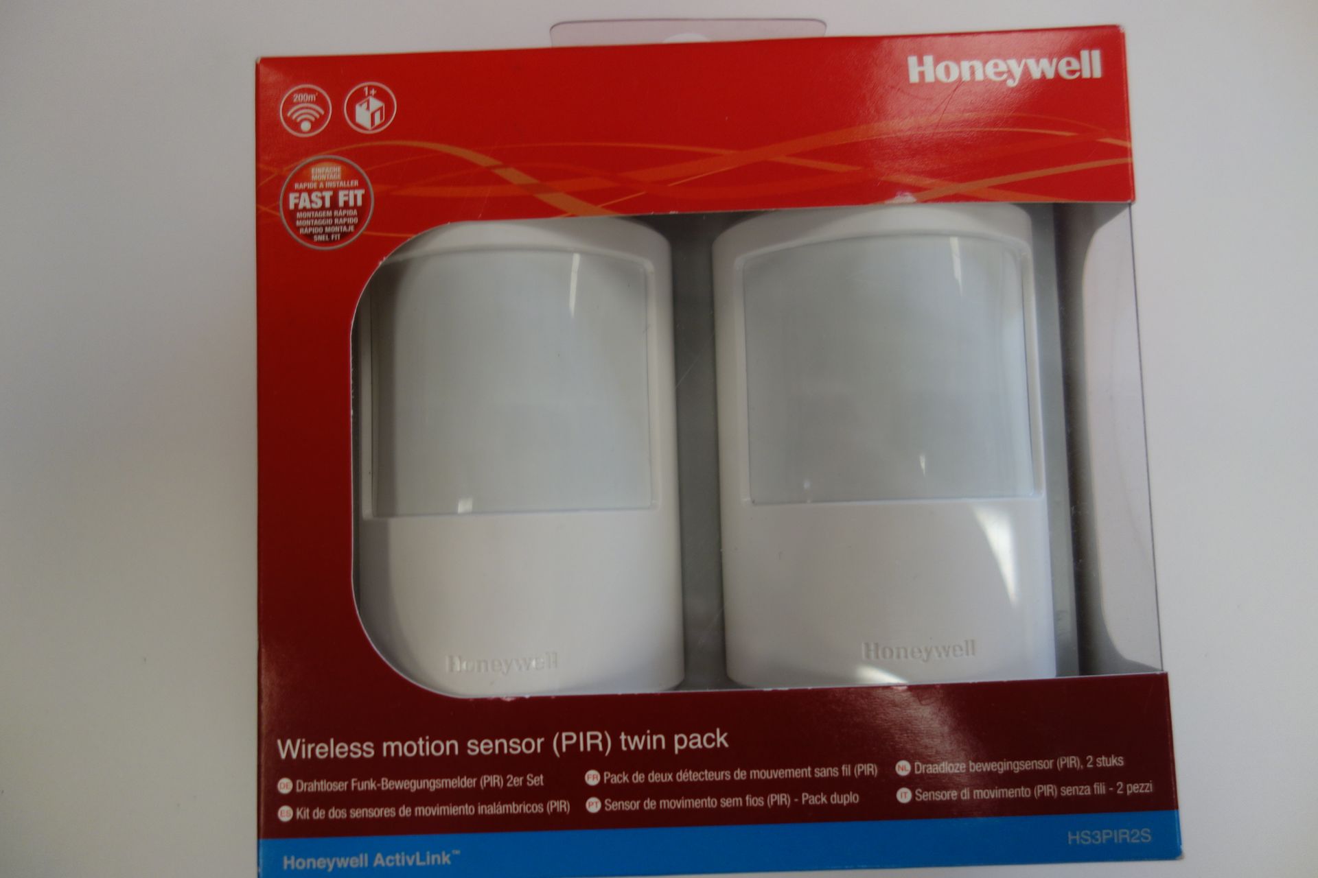 8 X Honeywell H53PIR25 Wireless Motion Sensor PIR Twin Pack 105 Degres Sensor Area