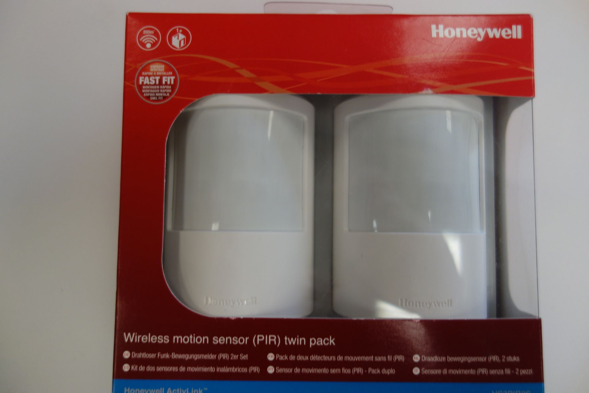 8 X Honeywell H53PIR25 Wireless Motion Sensor PIR Twin Pack 105 Degres Sensor Area