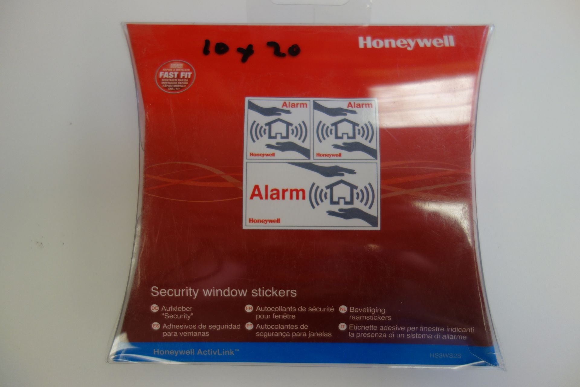 25 X Honeywell H53W525 Security Window Stickers