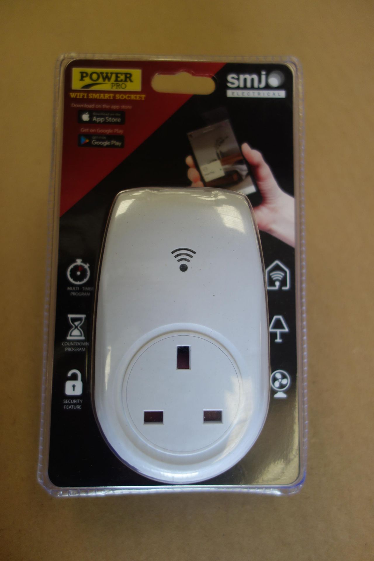 12 SMJ WIFISK-DISP WIFI Smart Socket Plug In + Play Download APP + Go Control Your Appliances