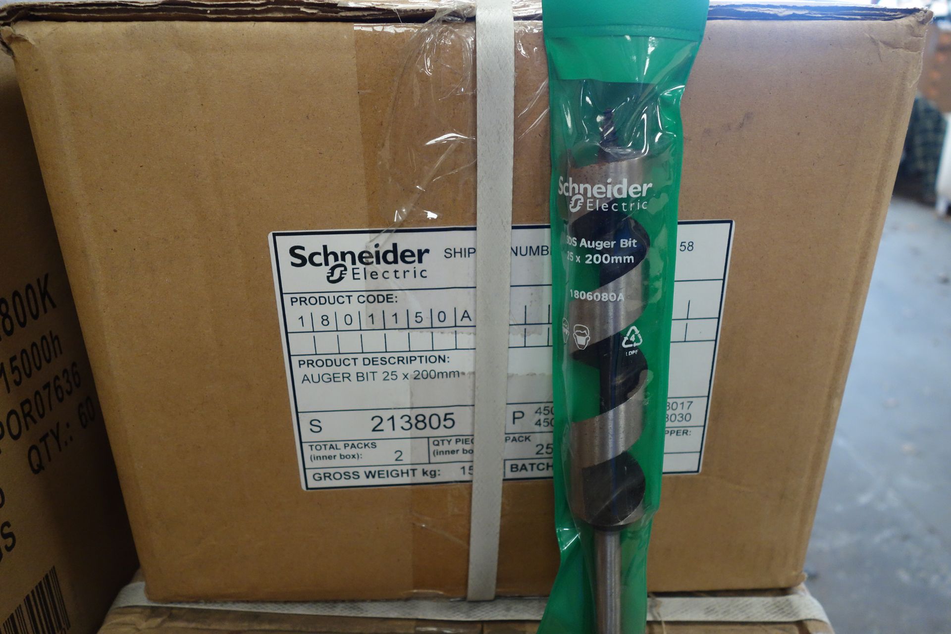 25 X Schneider 1801150A 25 X 200MM SDS Auger Drill Bit