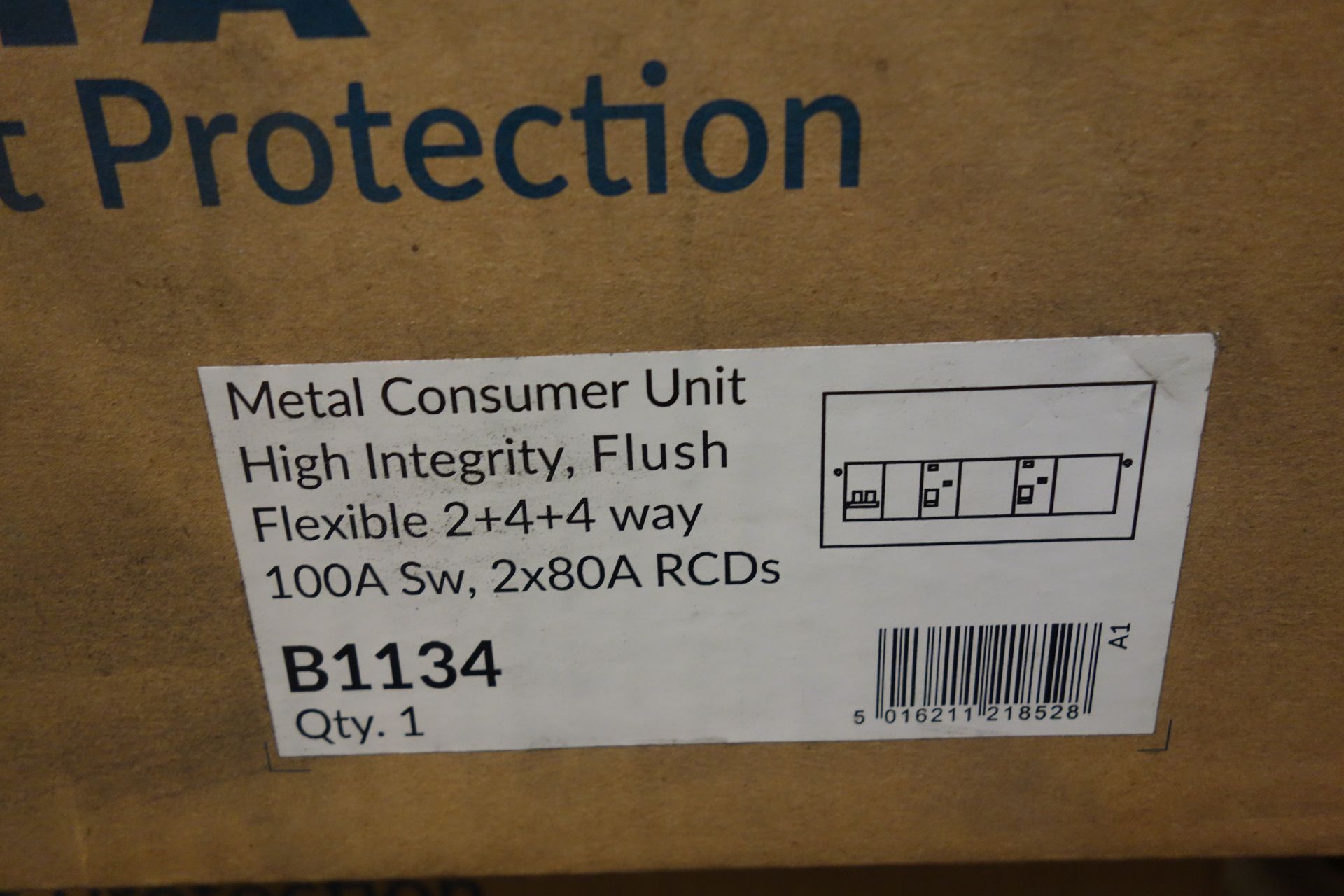 3 X Deta B1134 Metal Consumer Units High Inlegrity Flush Flexible 2 + 4 + 4W C/W 100A Switch + 2 X