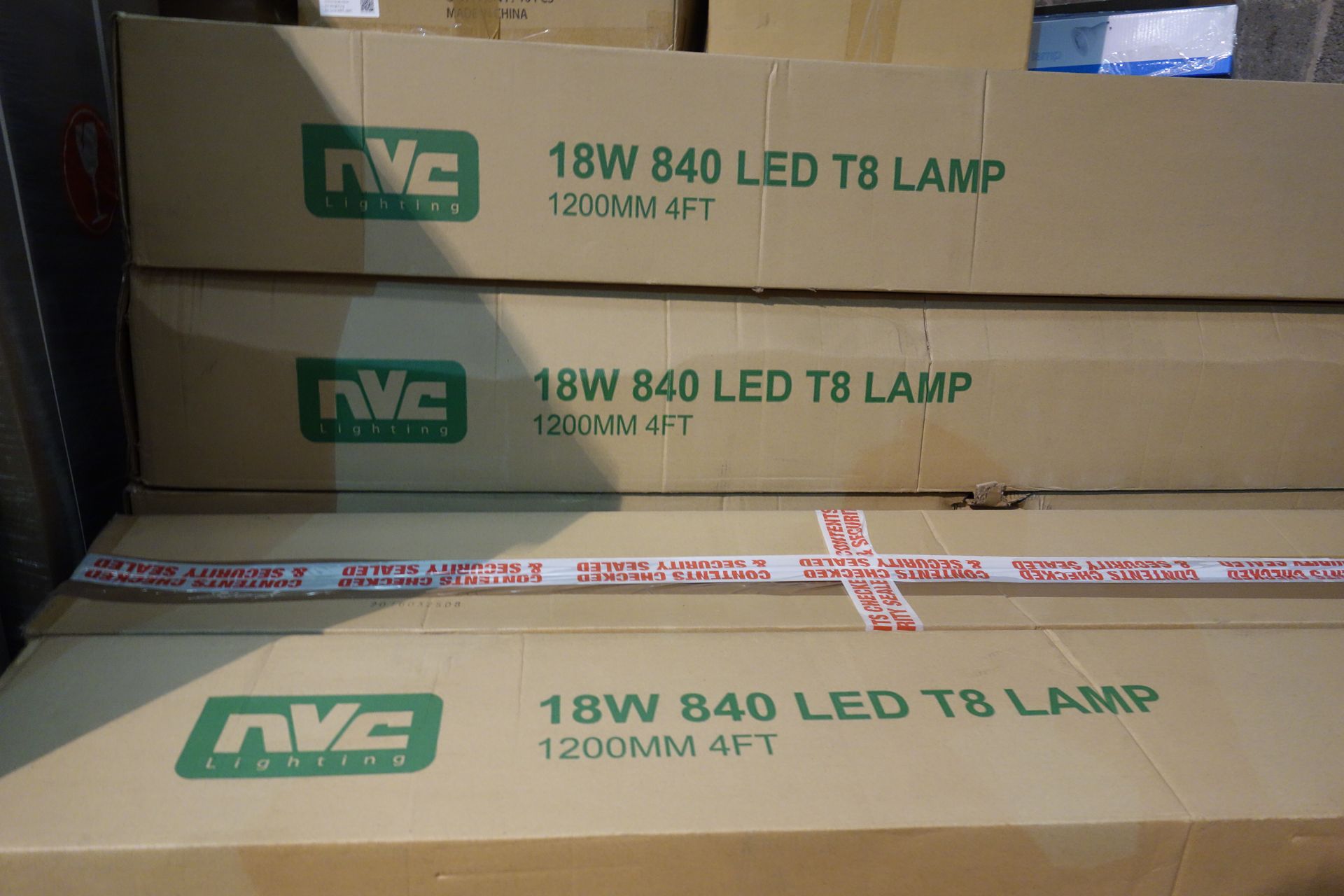 50 X NVC NL/18/LED/T8/4/840 1200MM 4FT LED Tubes Cool White 4000K