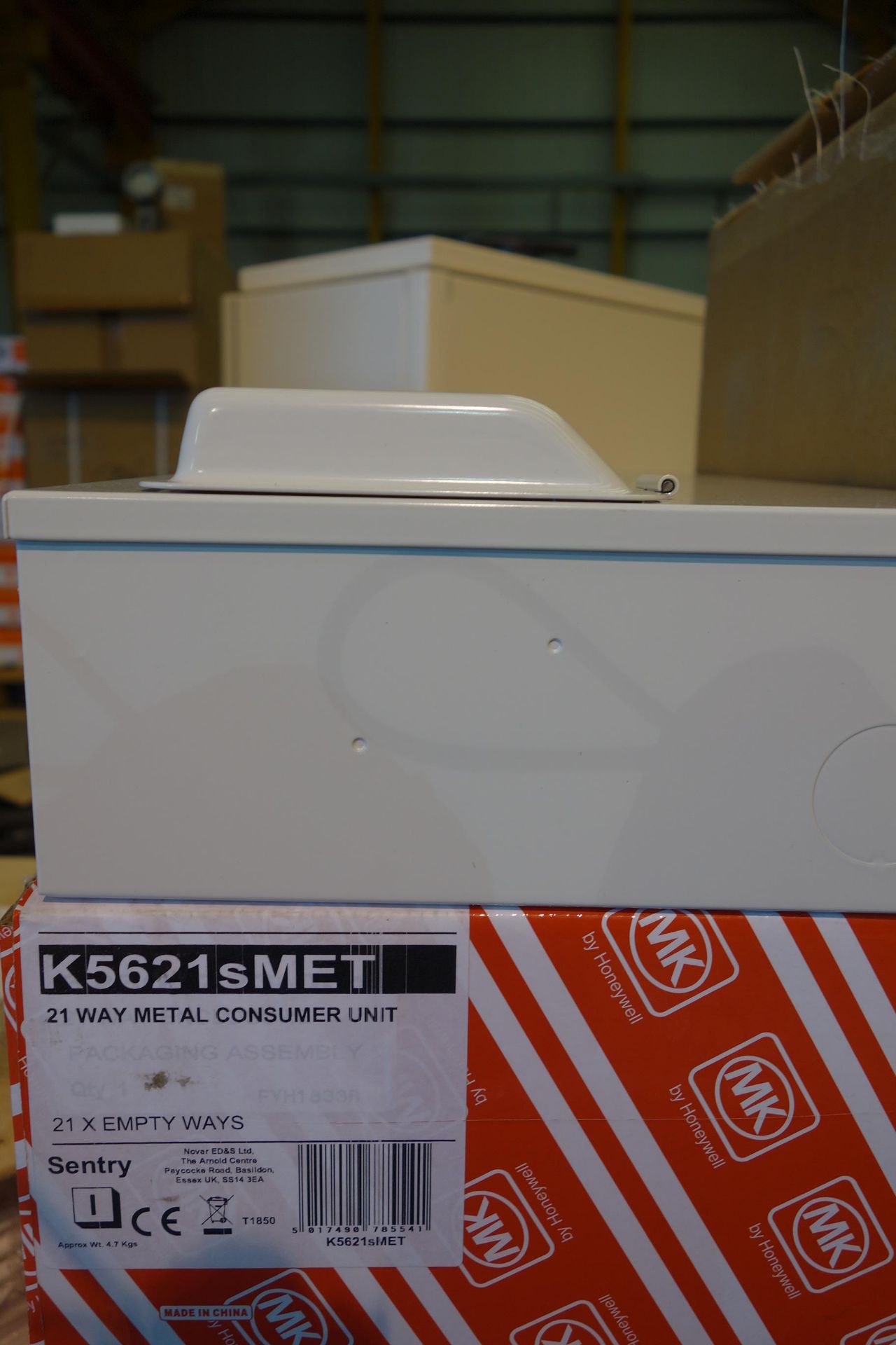 4 X MK K5621S MET 21W Metal Consumer Unit 21 X Empty Ways