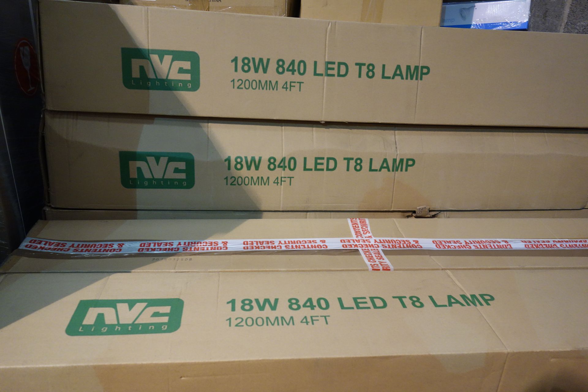 50 X NVC NL/18/LED/T8/4/840 1200MM 4FT LED Tubes Cool White 4000K