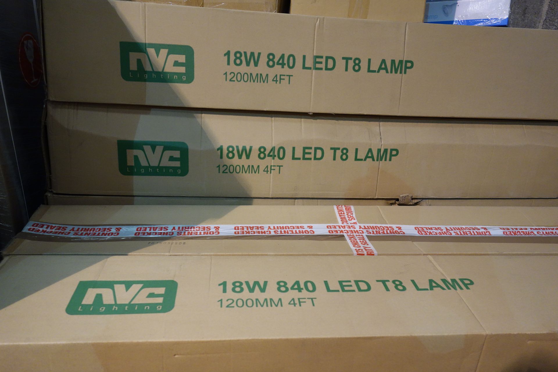 50 X NVC NL/18/LED/T8/4/840 1200MM 4FT LED Tubes Cool White 4000K