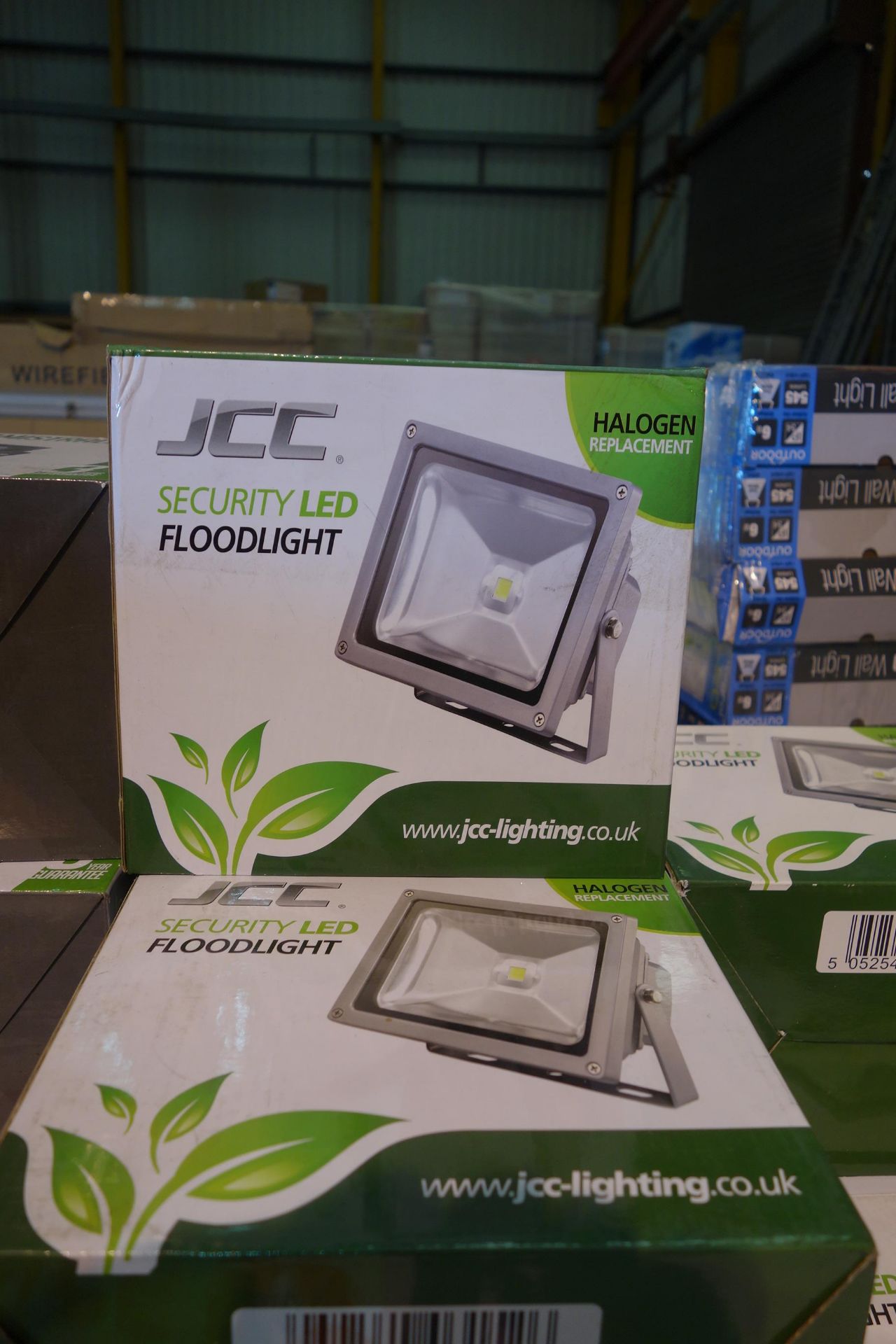 9 X JCC JC45101 15W LED Floodlights Silver Finish