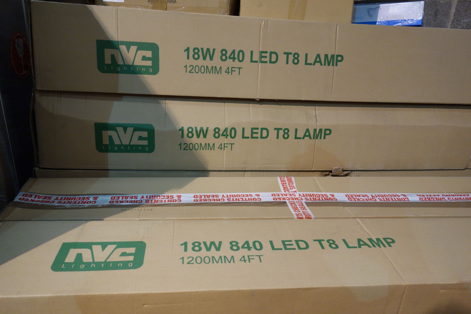 50 X NVC NL/18/LED/T8/4/840 1200MM 4FT LED Tubes Cool White 4000K