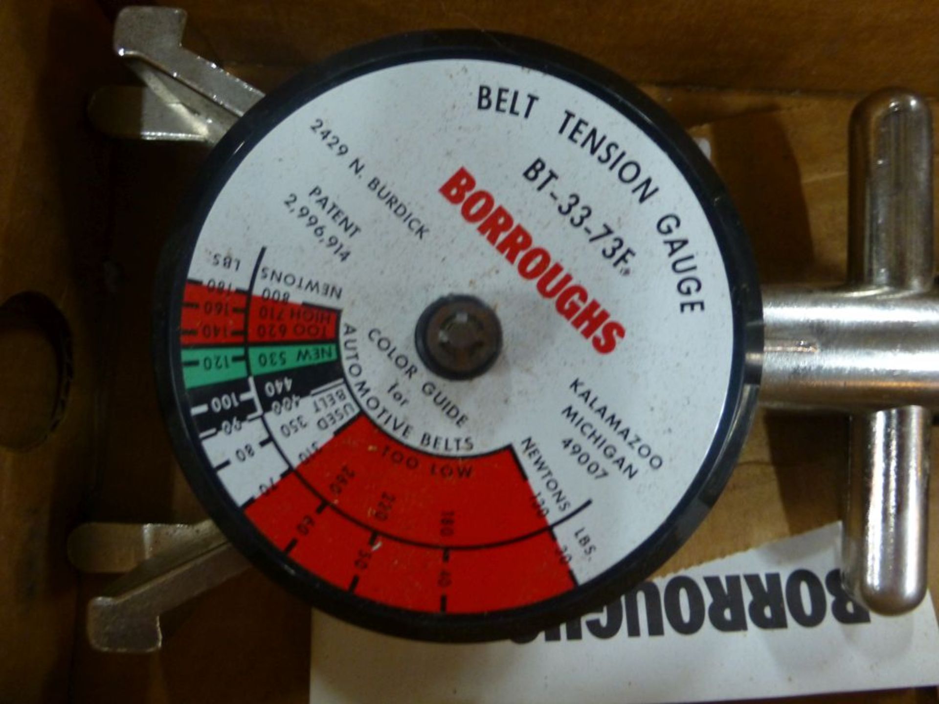 Borroughs Belt Tension Gauge