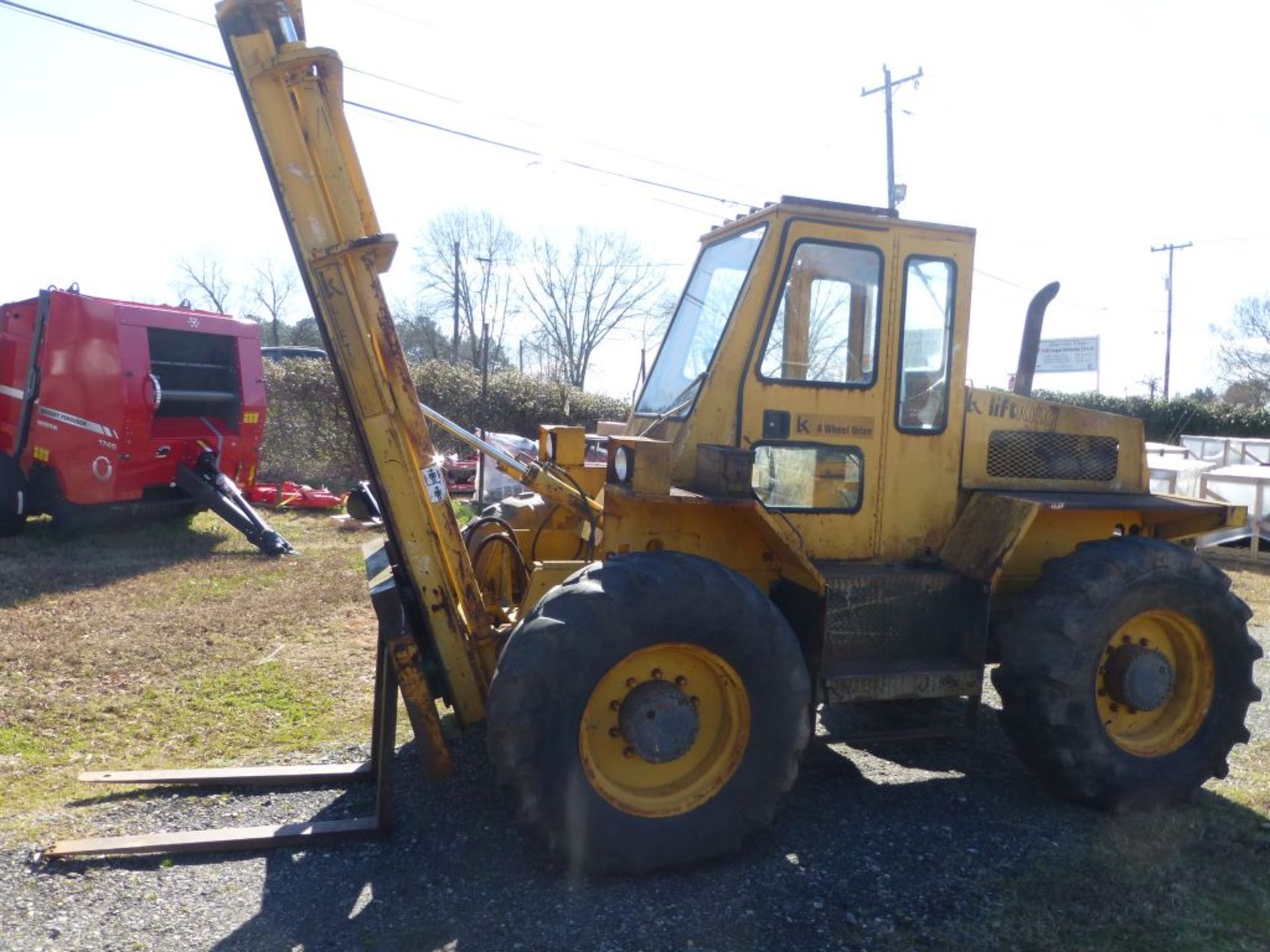 K Lift King Rough Terrain 4 Wheel Drive Forklift; Model No. LK 6P44; Serial No. LT 0005; Mfg: