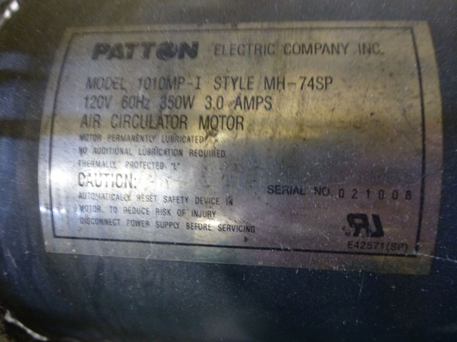 Patton Heavy Duty Pedestal Fan; Model No. 1010MP - Image 5 of 5