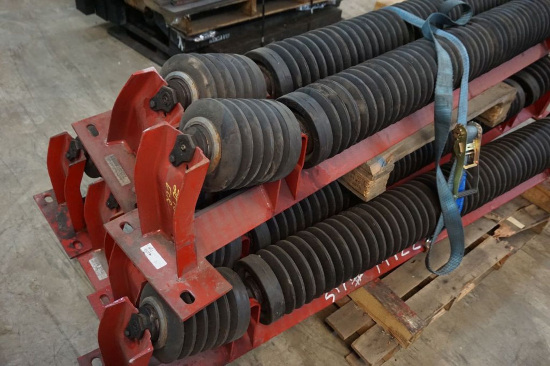Lot of (6) 6"Diameter Training Idlers|75" Working Width; 90" Overall Width|Lot Loading Fee: $5.00 - Image 4 of 6