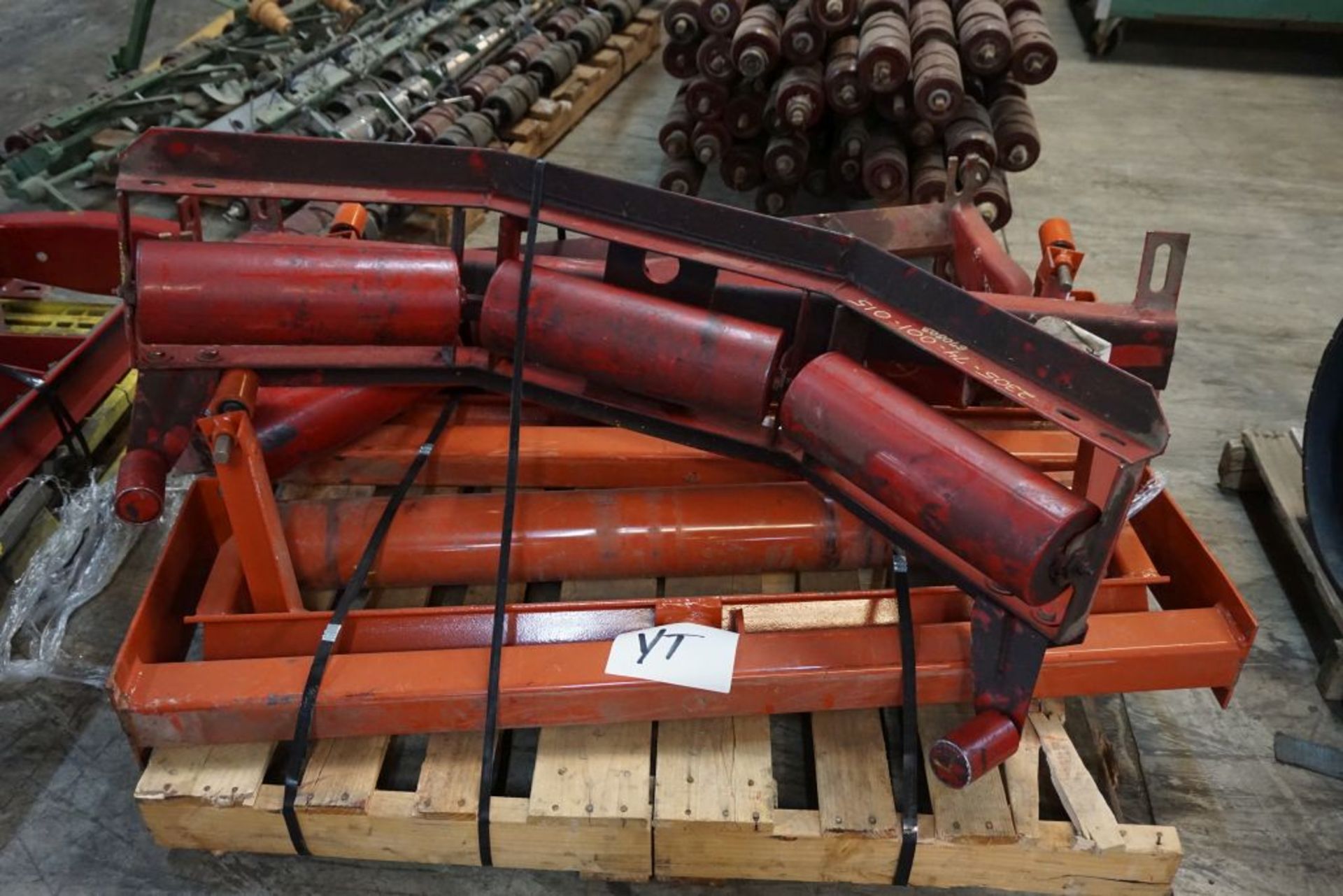 Lot of (4) 6" D Training Idlers|42" Working Width; 53" Overall Width|Lot Loading Fee: $5.00 - Image 3 of 7