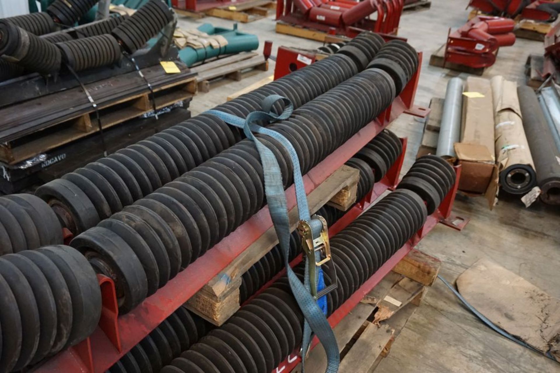 Lot of (6) 6"Diameter Training Idlers|75" Working Width; 90" Overall Width|Lot Loading Fee: $5.00 - Image 3 of 6