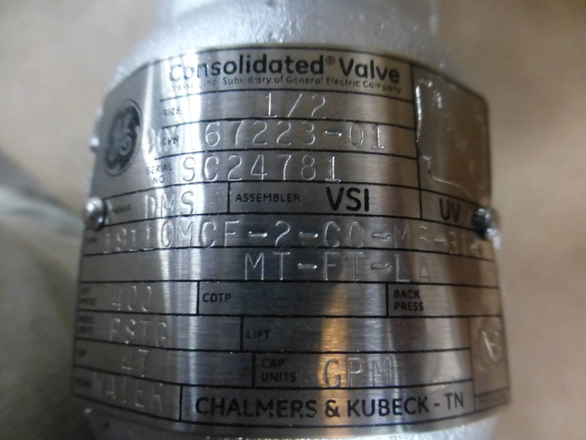 Lot of Assorted Valves|(2) Kunkle Valves; (2) Safety Relief Valves Part No. 1-110M-2-MS, Model No. 1 - Image 21 of 30