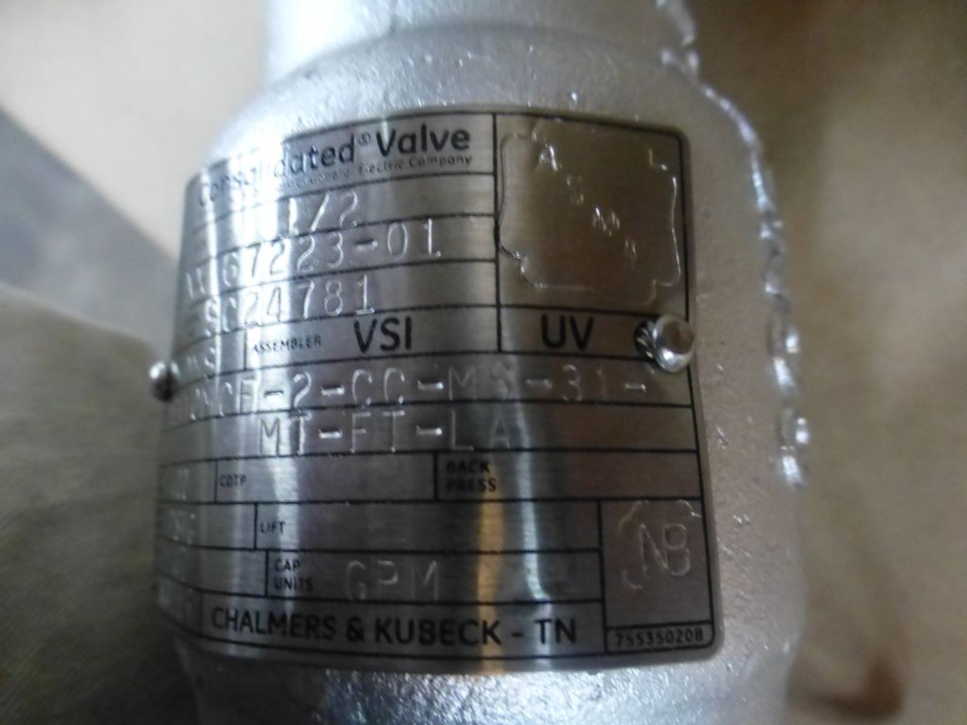 Lot of Assorted Valves|(2) Kunkle Valves; (2) Safety Relief Valves Part No. 1-110M-2-MS, Model No. 1 - Image 22 of 30