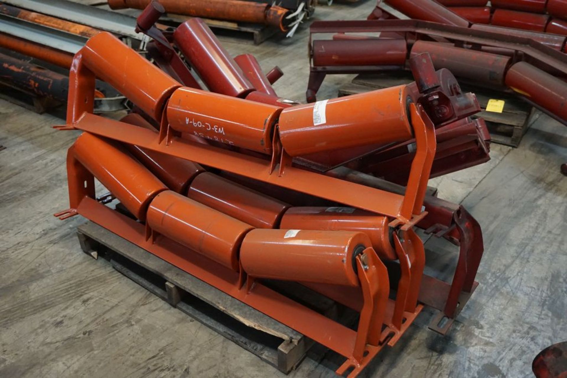 Lot of (6) 6"Diameter Impact Idlers|41" Working Width; 50" Overall Width|Lot Loading Fee: $5.00