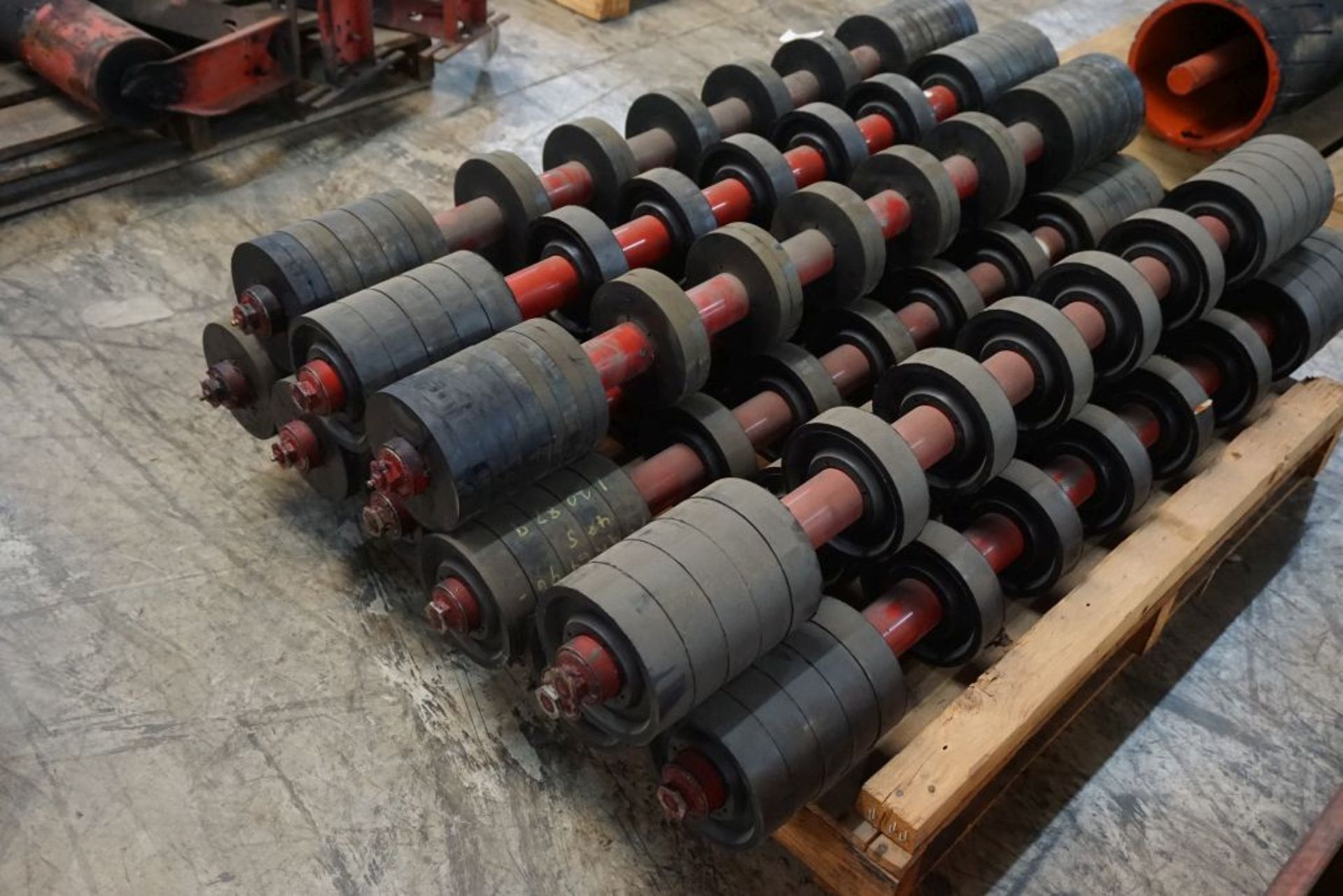 Lot of (10) 6"Diameter Conveyor Idlers|49-1/2" Working Width; 53" Overall Width|Lot Loading Fee: $5. - Image 5 of 5