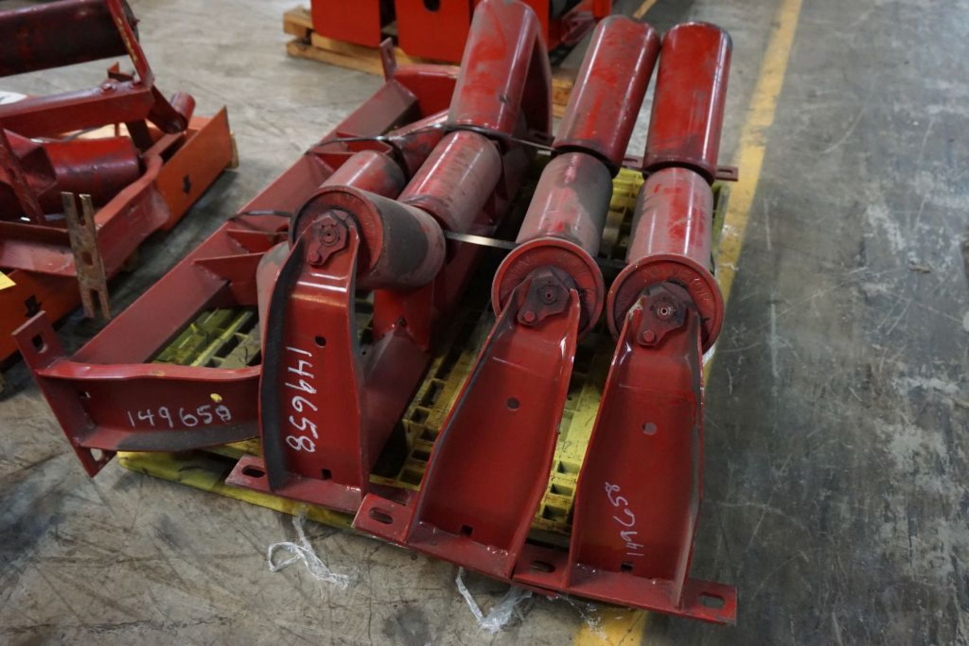 Lot of (4) 6" D Training Idlers|36" Working Width; 54" Overall Width|Lot Loading Fee: $5.00 - Image 2 of 4