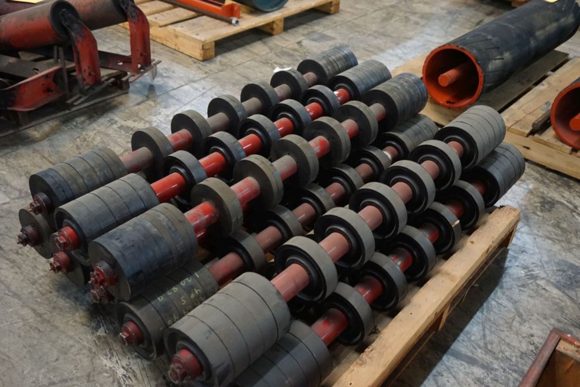 Lot of (10) 6"Diameter Conveyor Idlers|49-1/2" Working Width; 53" Overall Width|Lot Loading Fee: $5. - Image 4 of 5