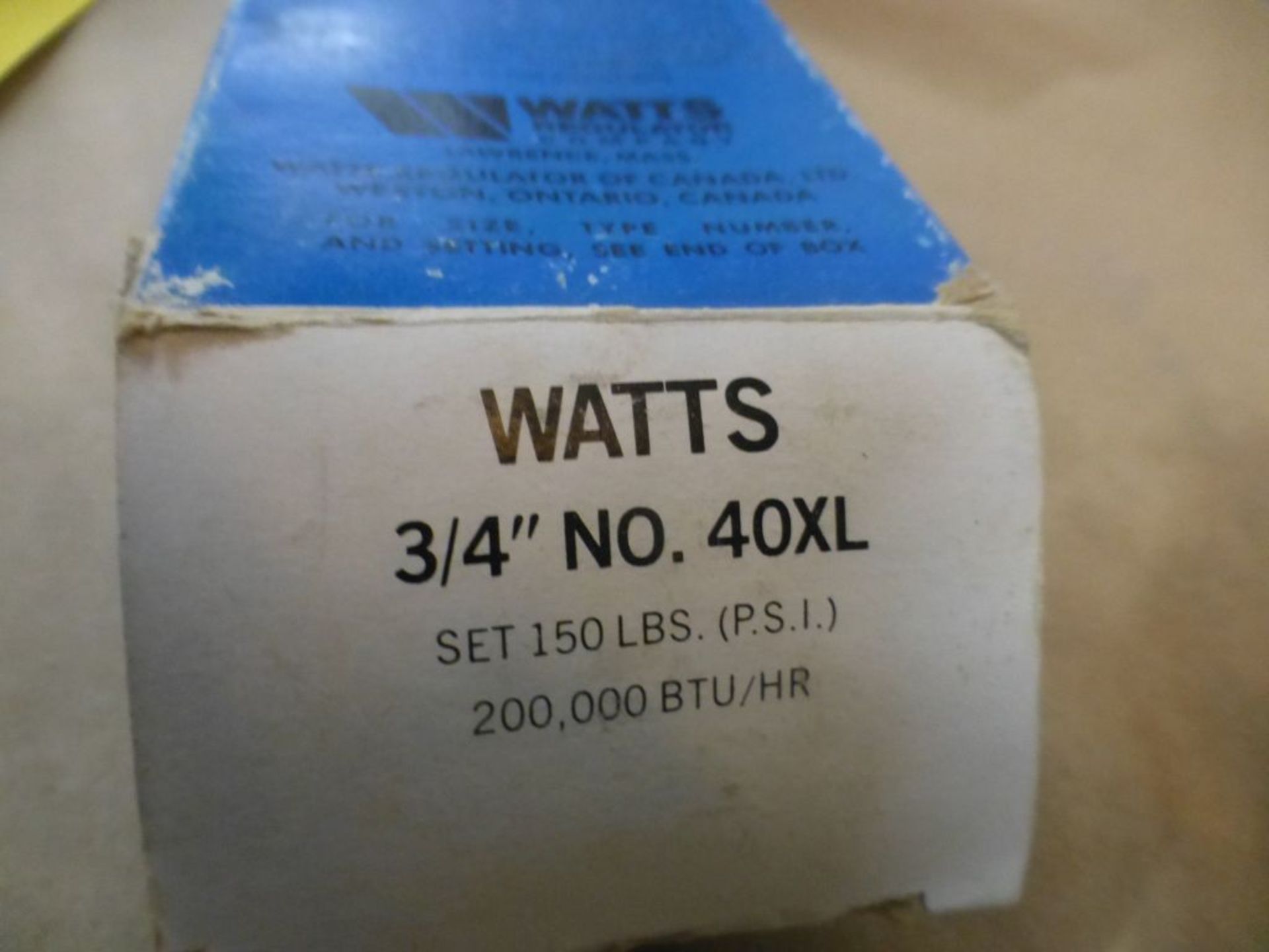 Lot of Assorted Valves|(4) Watts Blue Ribbon Relief Valves Model No. 40; (1) Directional Control 3/8 - Image 21 of 32