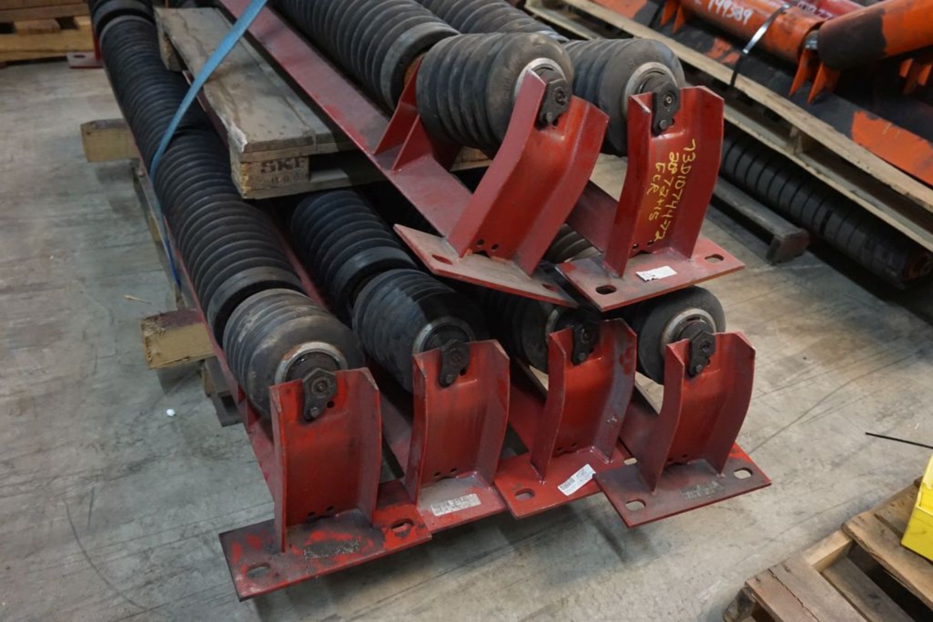 Lot of (6) 6"Diameter Training Idlers|75" Working Width; 90" Overall Width|Lot Loading Fee: $5.00 - Image 5 of 6