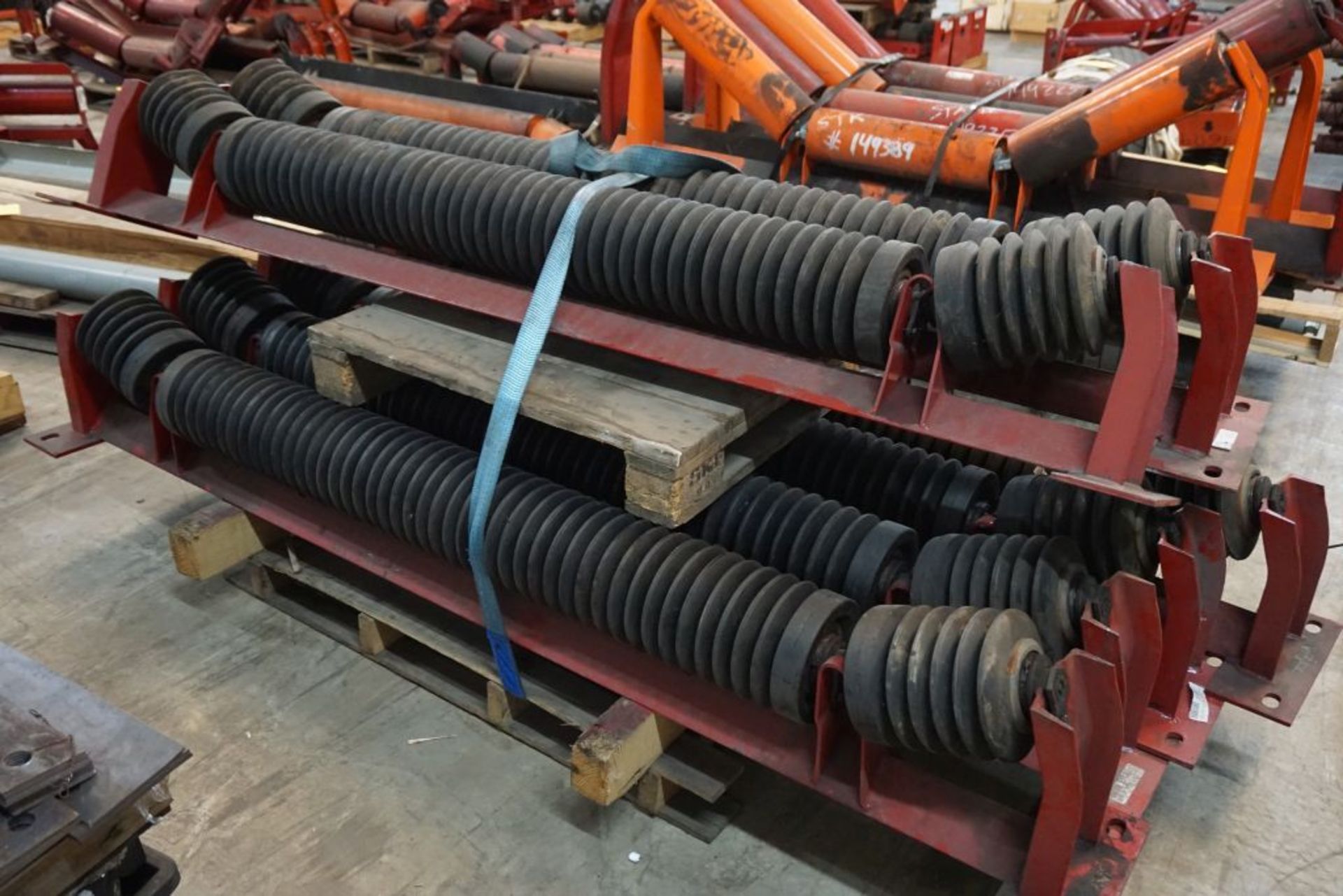 Lot of (6) 6"Diameter Training Idlers|75" Working Width; 90" Overall Width|Lot Loading Fee: $5.00 - Image 6 of 6