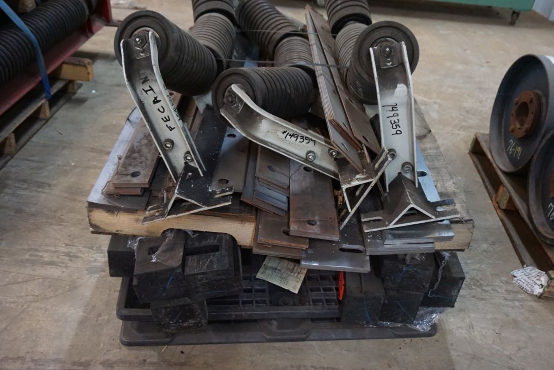 Lot of (5) 6"Diameter Training Idlers|34" Working Width; 54" Overall Width|Lot Loading Fee: $5.00 - Image 2 of 6