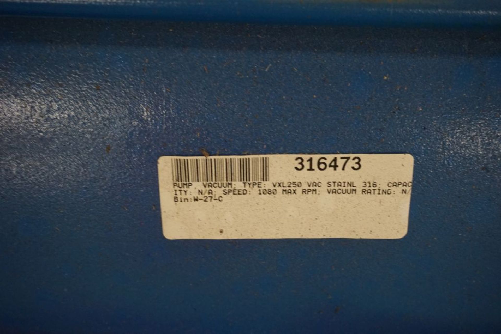 Nash Vacuum Pump|Model No. XL2505; 1080 RPM|Lot Loading Fee: $5.00 - Image 8 of 9