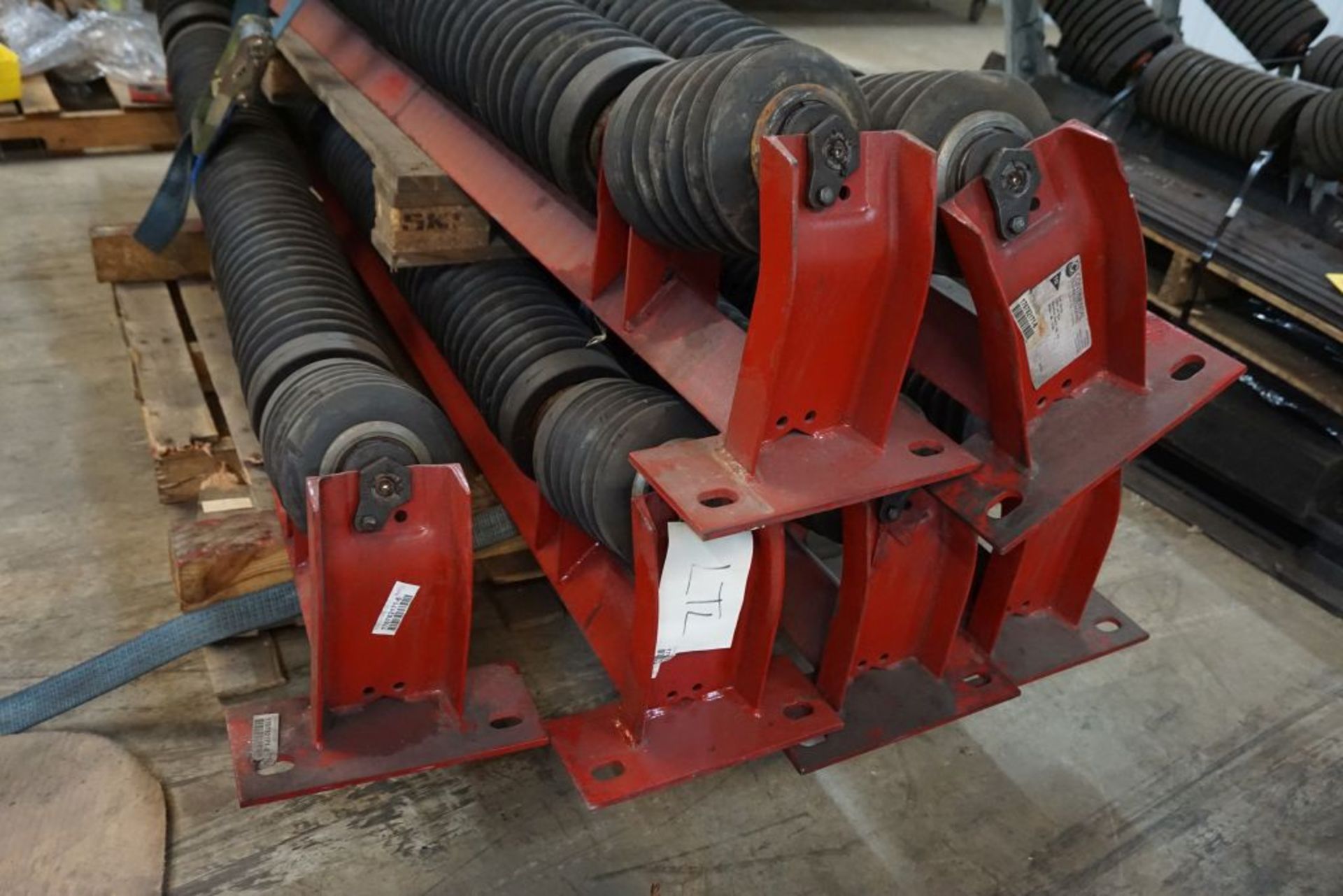 Lot of (6) 6"Diameter Training Idlers|75" Working Width; 90" Overall Width|Lot Loading Fee: $5.00 - Image 2 of 6