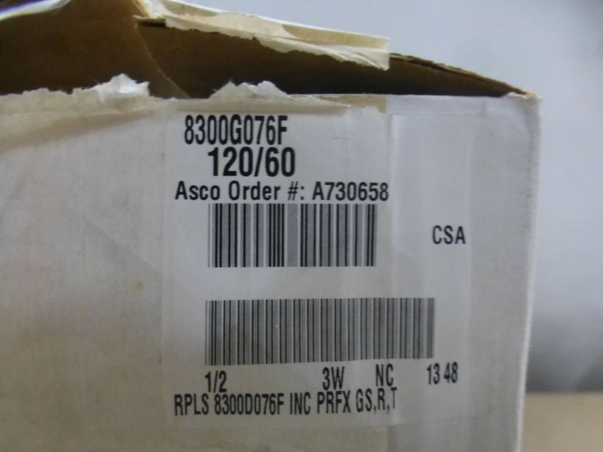 Lot of (4) ASCO Valves|(1) Cat No. 8344G074; (1) Cat No. EFHT8344G074M0; (1) Cat No. 8300G076F; (1) - Image 12 of 17