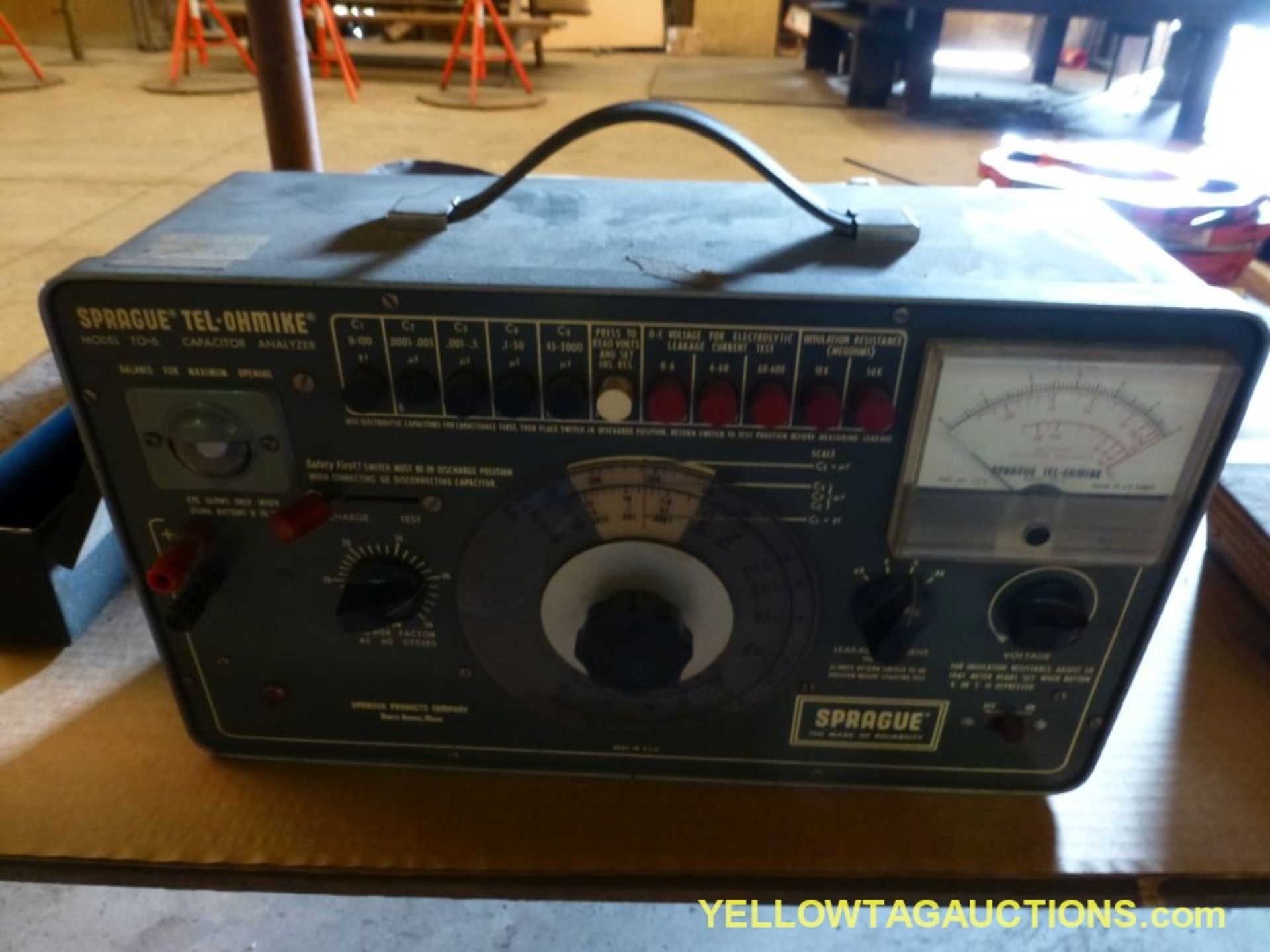 Sprague Tel-Ohmike Capacitor Analyzer | Model NO. TO-6