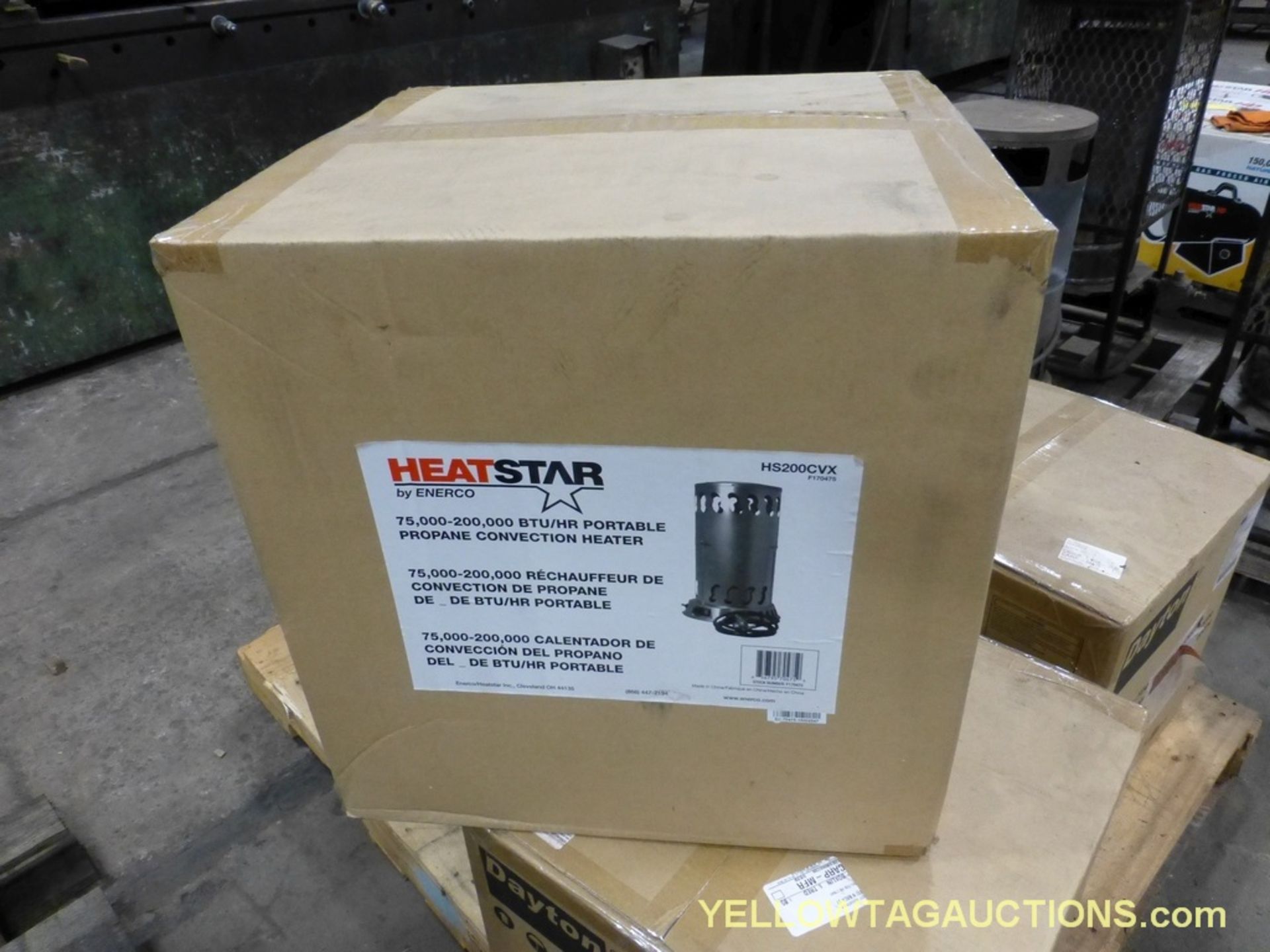 Lot of (3) Dayton Propane Gas Fired Convection Heaters | Model No. 6B474C; 50,000-200,000 BTU/HR; In - Image 4 of 6