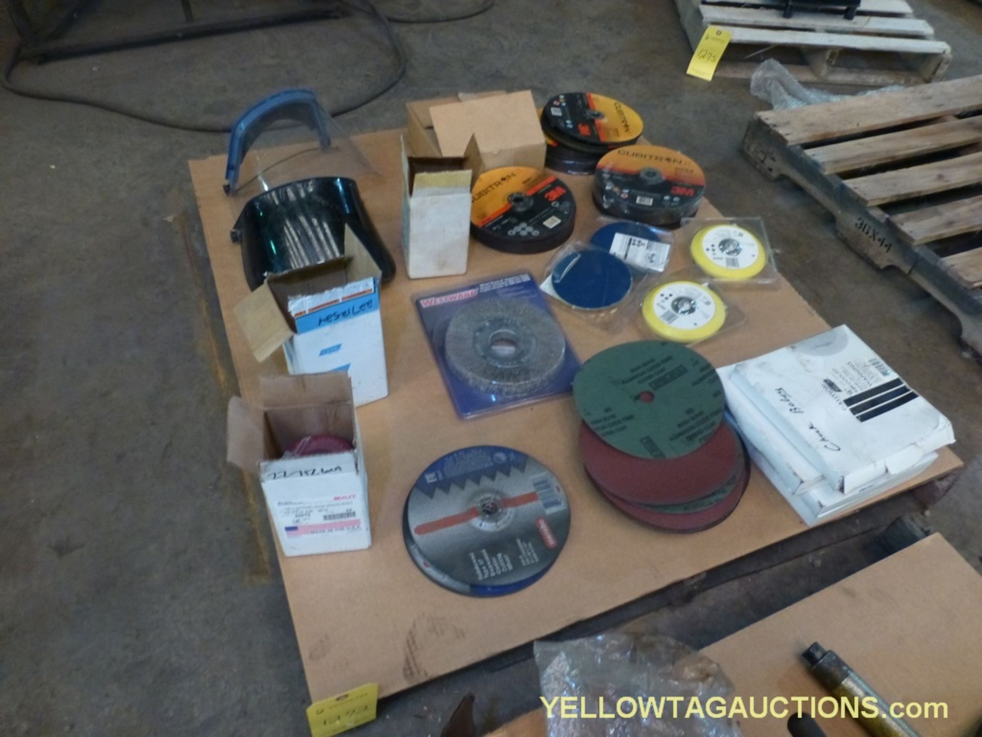 Lot of Assorted Components | Includes:; Assorted Grinding Wheels; Face Guard; Brands Include: Cubitr