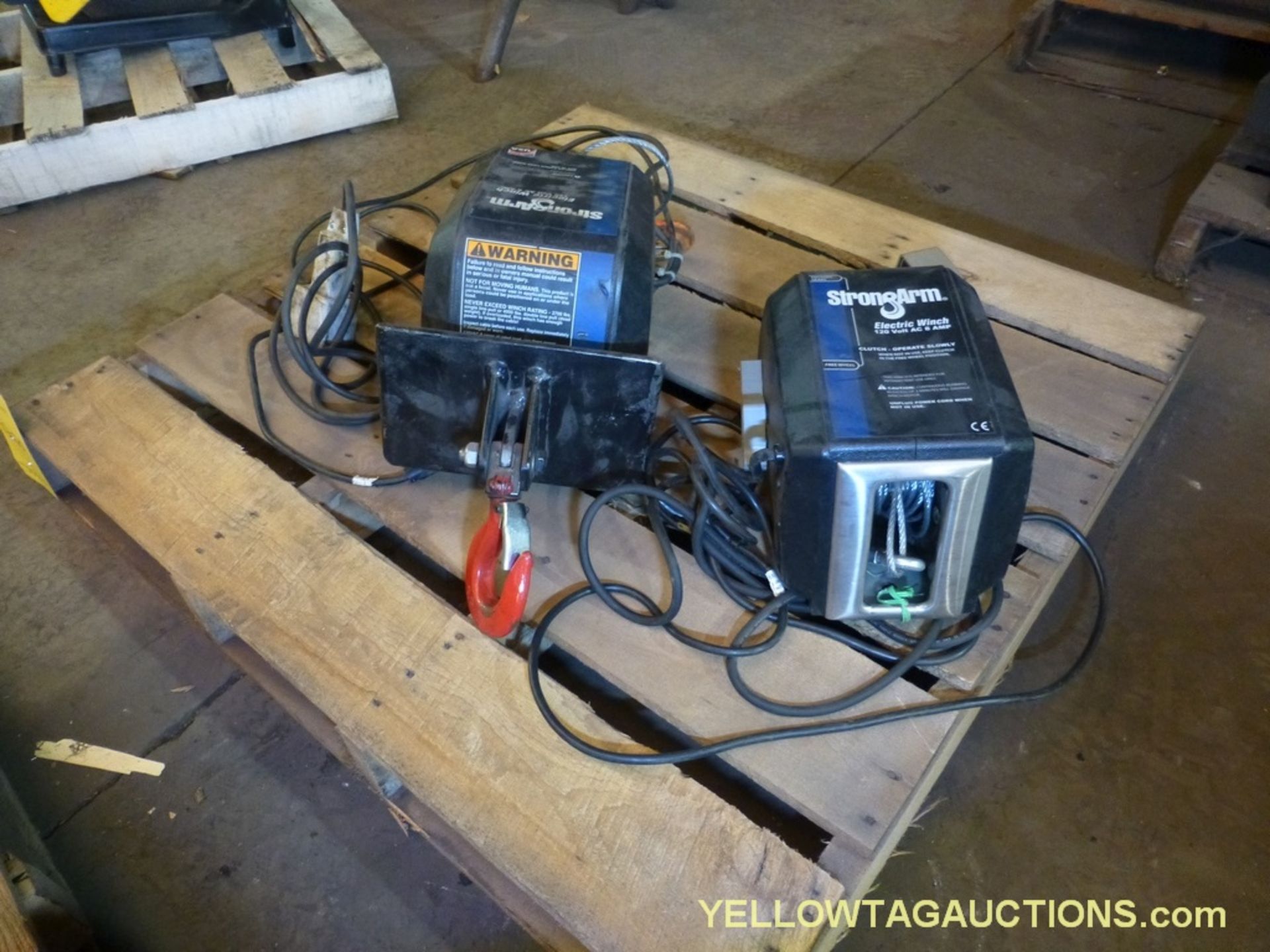 Lot of (2) Strongarm Electric Winches | 8A; 120VAC