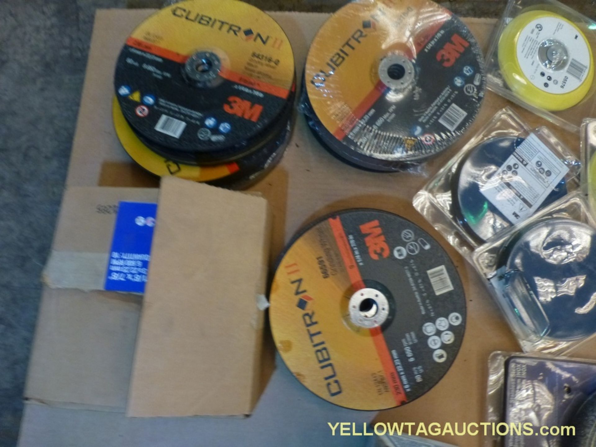 Lot of Assorted Components | Includes:; Assorted Grinding Wheels; Face Guard; Brands Include: Cubitr - Image 5 of 5