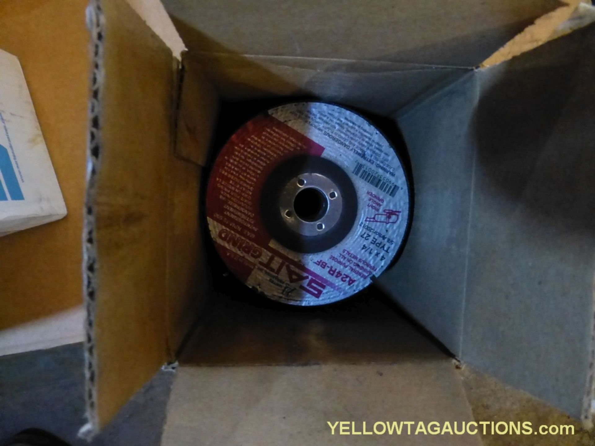 Lot of Assorted Components | Includes:; Assorted Grinding Wheels; Face Guard; Brands Include: Cubitr - Image 3 of 5