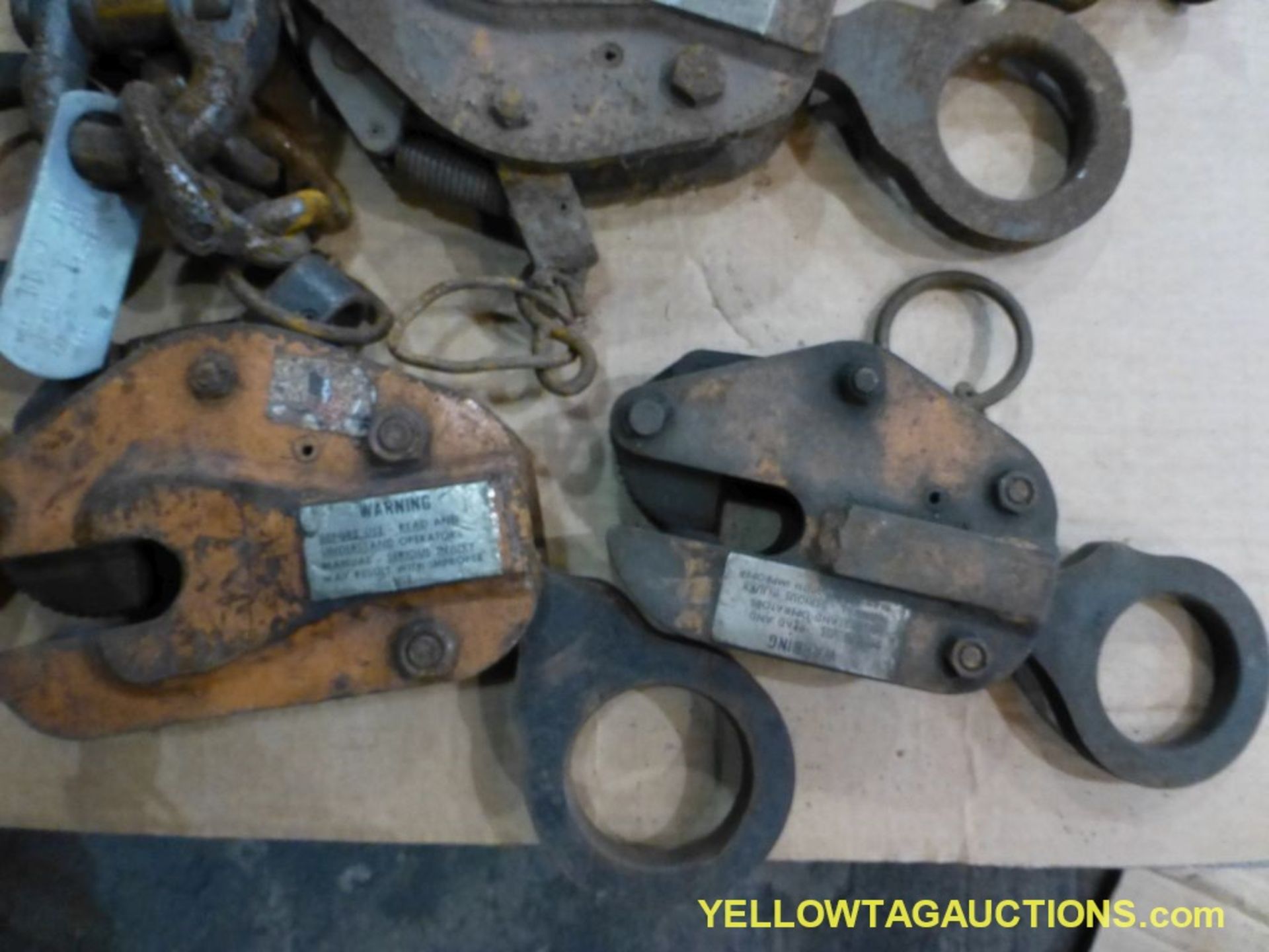 Lot of Assorted Lifting Clamps and Chain Slings - Image 2 of 6