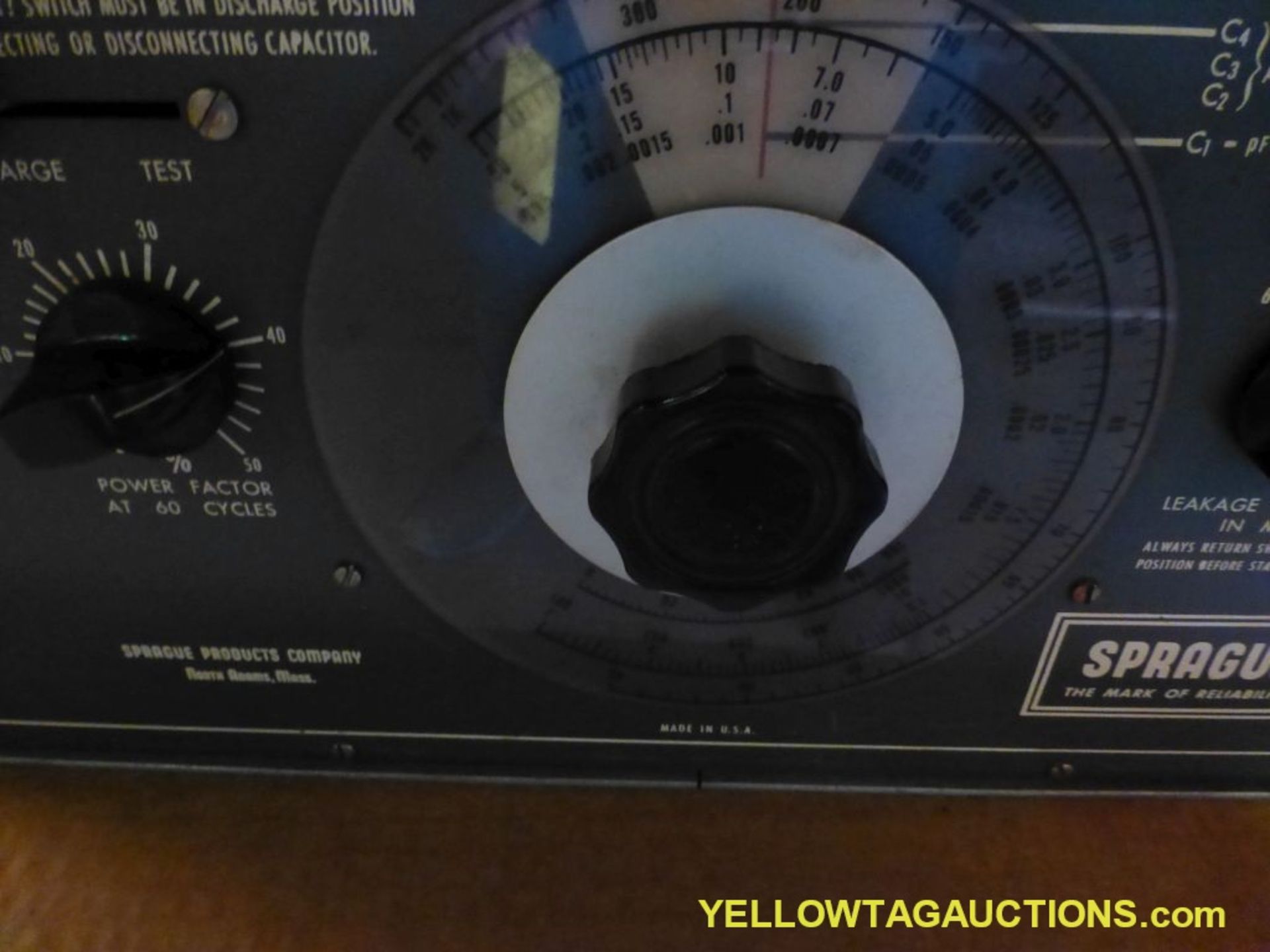 Sprague Tel-Ohmike Capacitor Analyzer | Model NO. TO-6 - Image 4 of 6