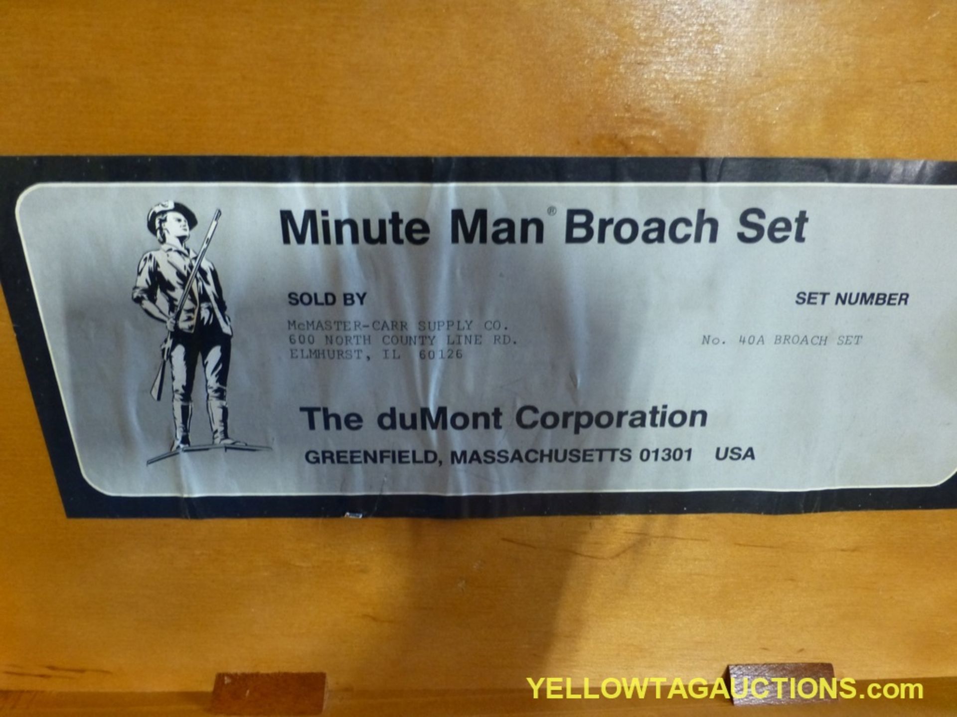 The DuMont Corp. Minute Man Broach Set Model No. 40A - Image 6 of 7