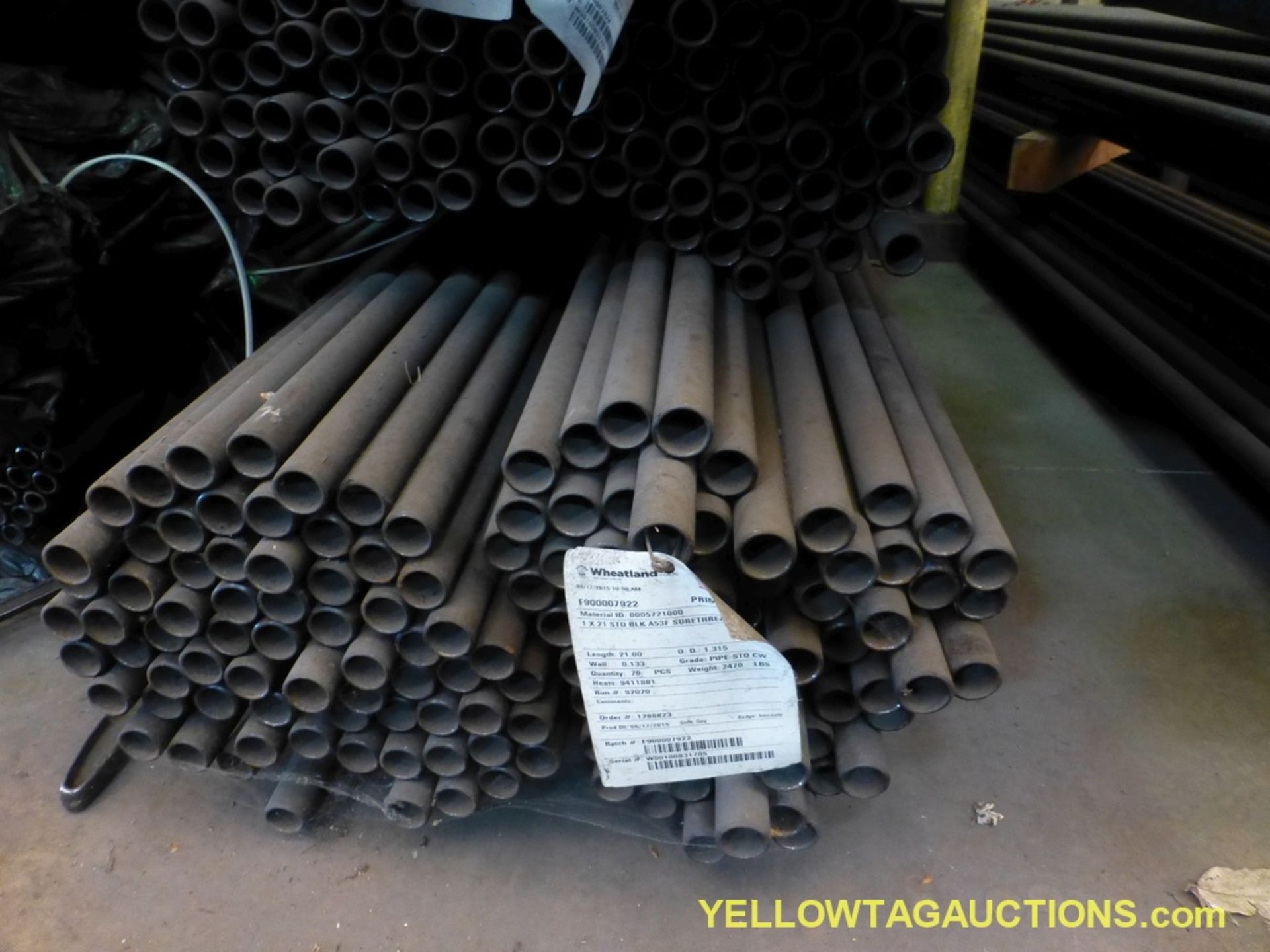 Lot of Approx (600) 1" SCH 40 x 252 A53 TYF Pipes - Image 4 of 4