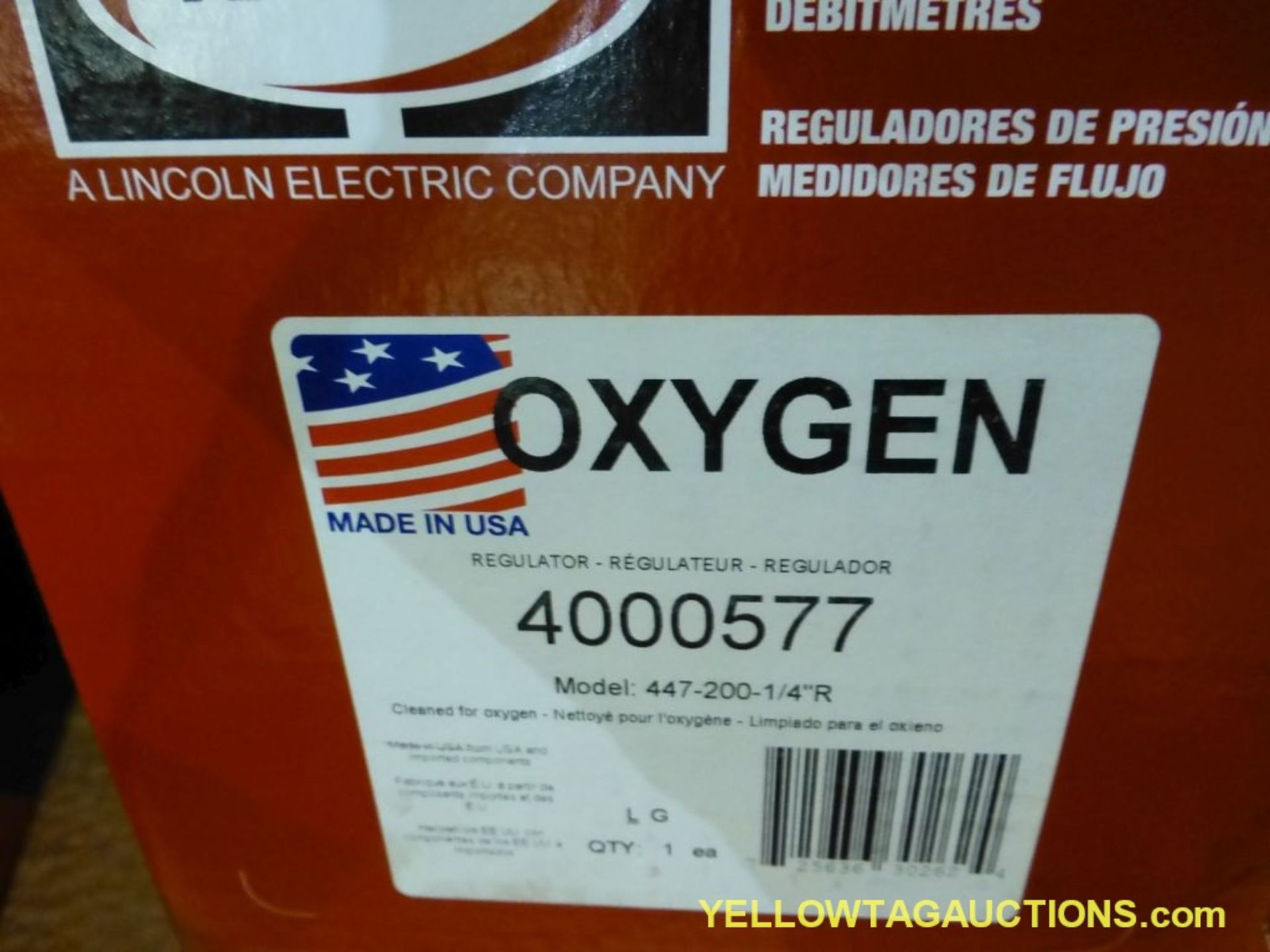 Lot of (3) Harris Regulators | (2) Oxygen Model No. 447-200-1/4" R; (1) Pipeline Model No. 447-200-1 - Image 5 of 5